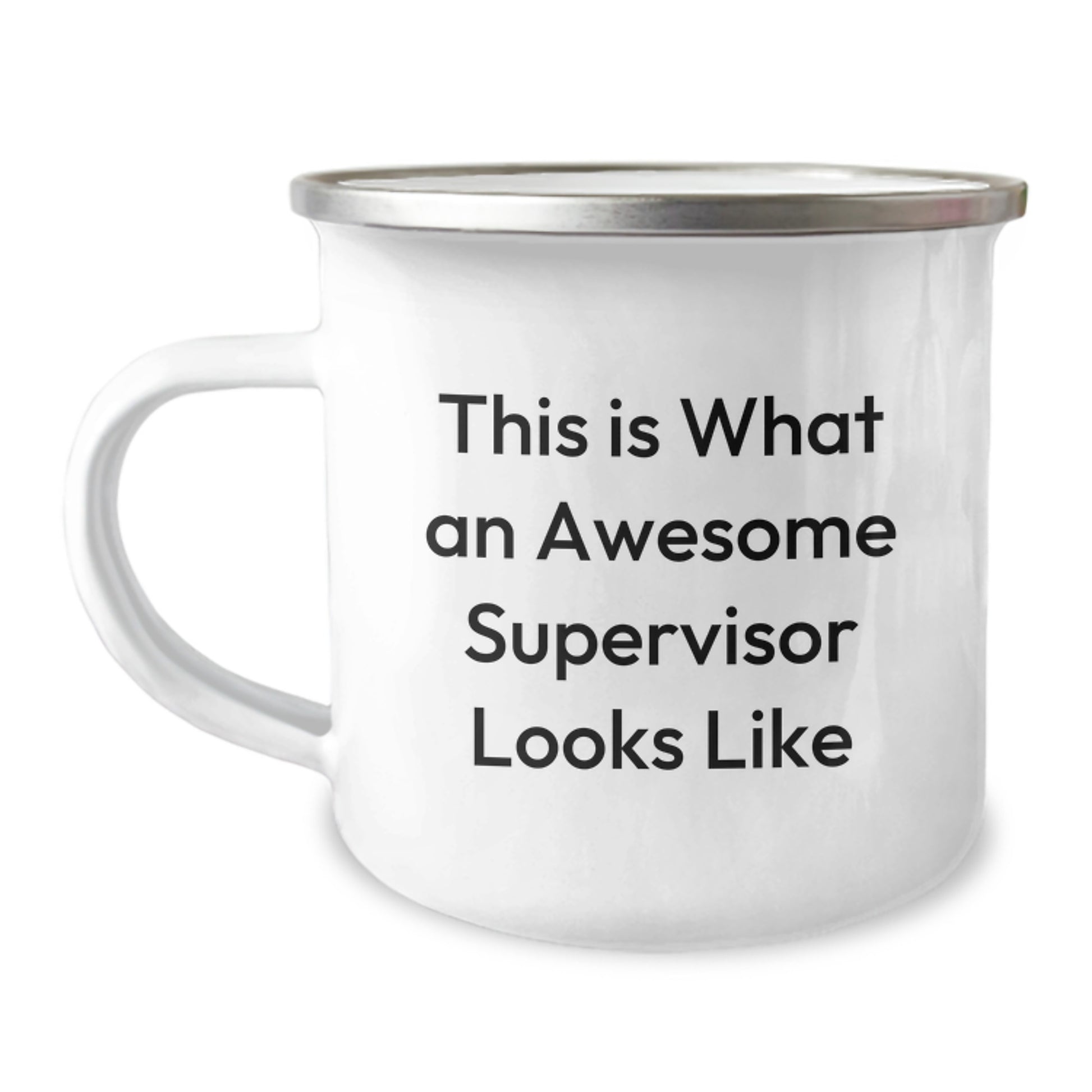 Funny Supervisor Quotes Camping Mug Gifts for Supervisor, Christmas Unique Gifts from Men, Women, Friends, Coworkers, Family, Boss, or Colleagues - 'This Is What An Awesome Supervisor Looks Like' - Image 1