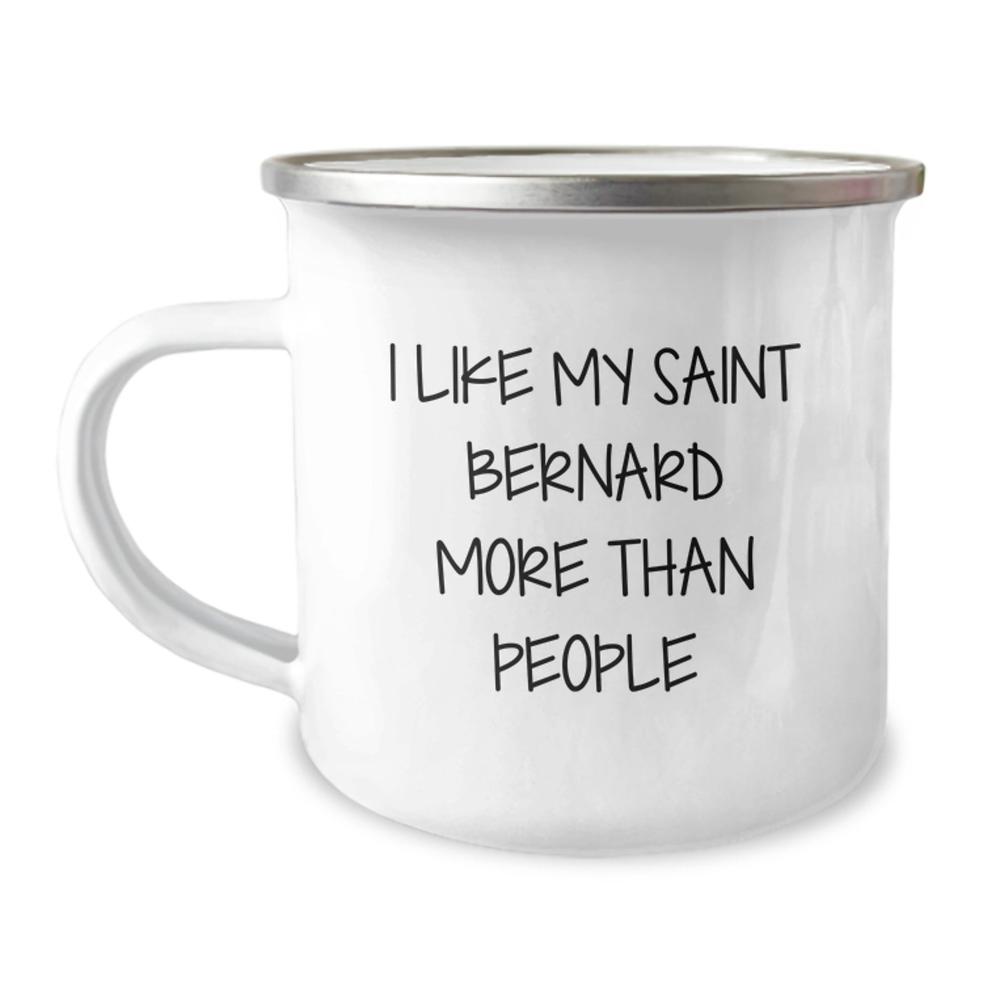 Saint Bernard Dog Lovers Gift, Funny Camping Mug for Birthday, Gifts from Friends to Men, Women, or Family, 'I Like My Saint Bernard More Than People' Quote - Image 1