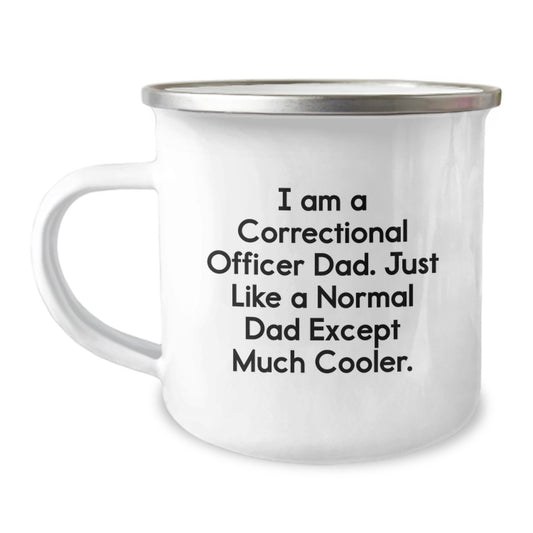 Funny Correctional Officer Gifts for Men - Correctional Officer Dad Camping Mug, Unique Christmas Memorable Presents for Correctional Officer Dad, Funny Correctional Officer Dad Mug - Image 1