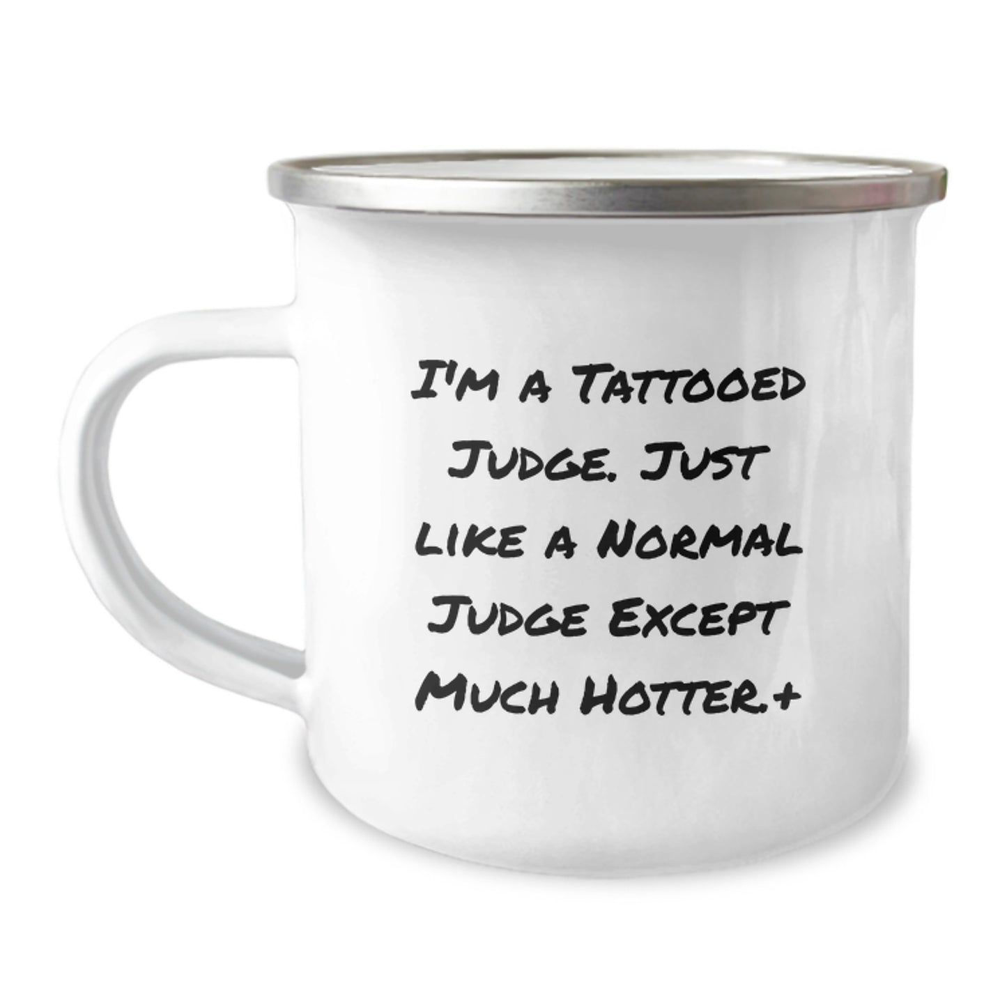 Unique Judge Gifts for Men - Funny Tattooed Judge Camping Mug, Perfect for Christmas Unique Gifts, Funny Judge Mug from Friends, Funny Judge Quote, Gift for Judge, Men, Friends, Coworkers, Family - Image 1