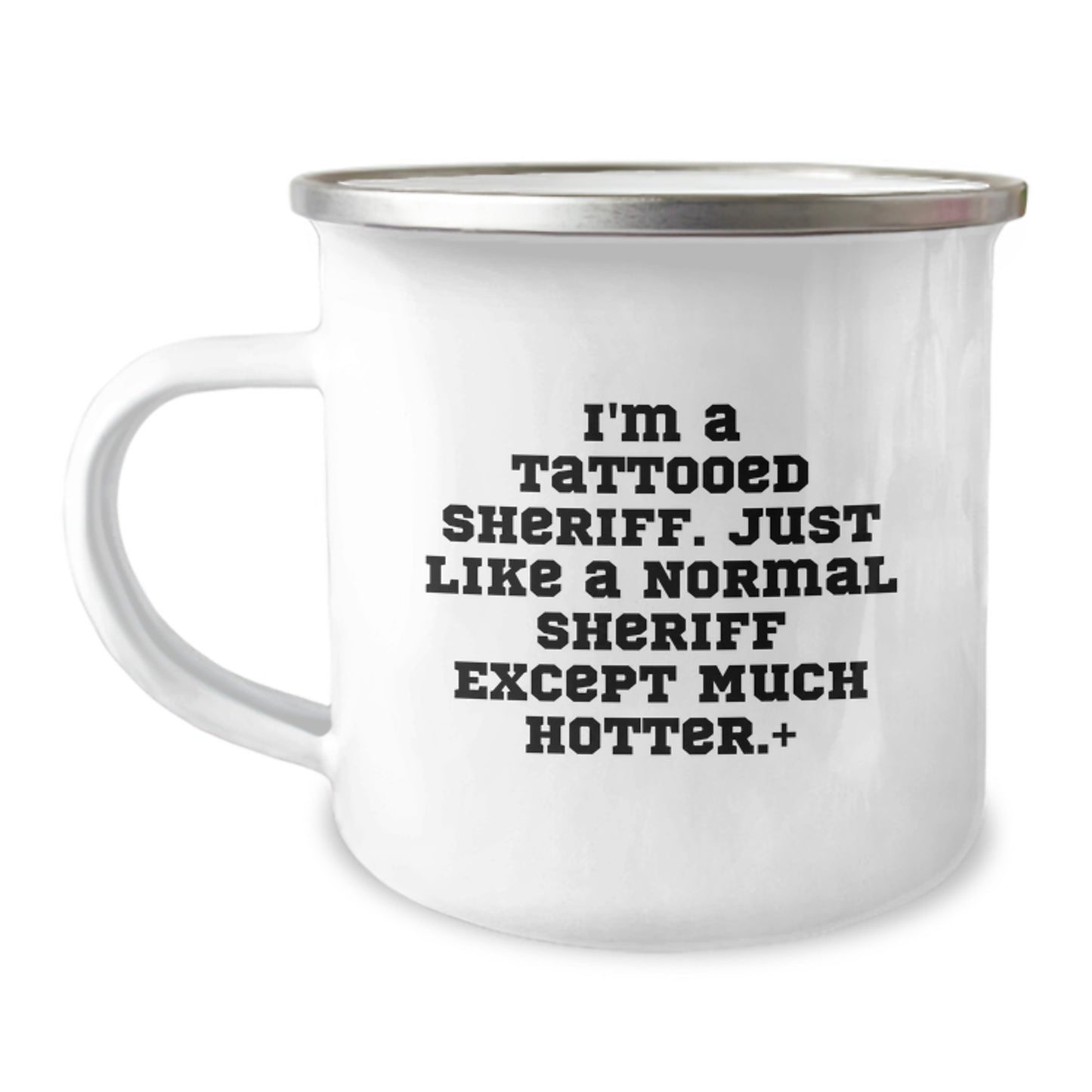 Funny Sheriff Gifts, Unique Camping Mug for Sheriff Lovers, I'm A Tattooed Sheriff - Christmas Unique Gifts from Friends - Image 1