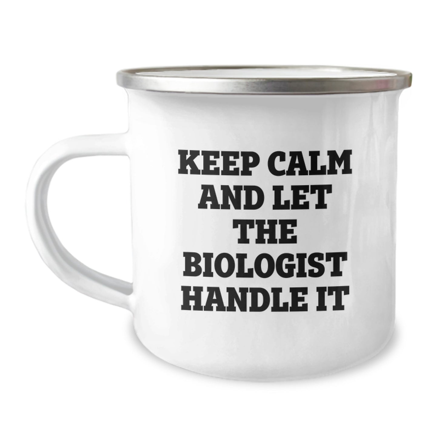 Funny Biologist Gifts for Men, Women, Coworkers, Christmas Unique Mugs for Camping Lovers, Keep Calm And Let The Biologist Handle It - Image 1
