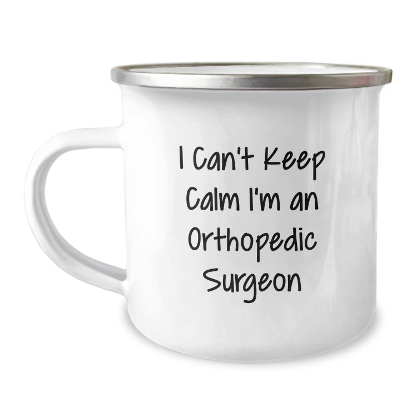 Funny Orthopedic Surgeon Gifts from Friends for Men - I Can't Keep Calm I'm An Orthopedic Surgeon Mugs for Camping, Unique Christmas Memorable Presents for Orthopedic Surgeon - Image 1