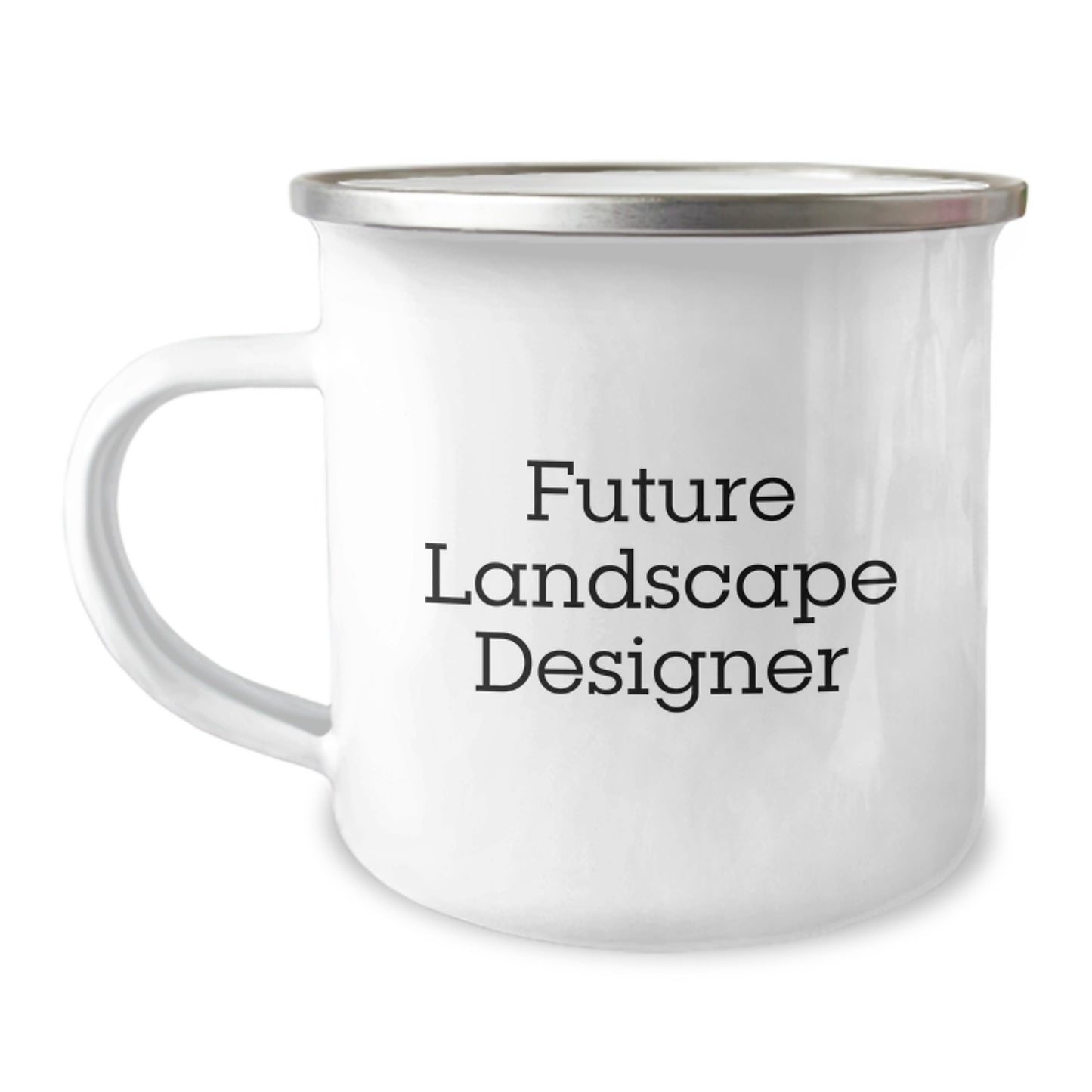 Unique Christmas Unique Gifts from Friends for Future Landscape Designer, Funny Quote, Landscape Designer Camping Mug, Stainless Steel with Enamel Finish, 12 oz Capacity - Image 1