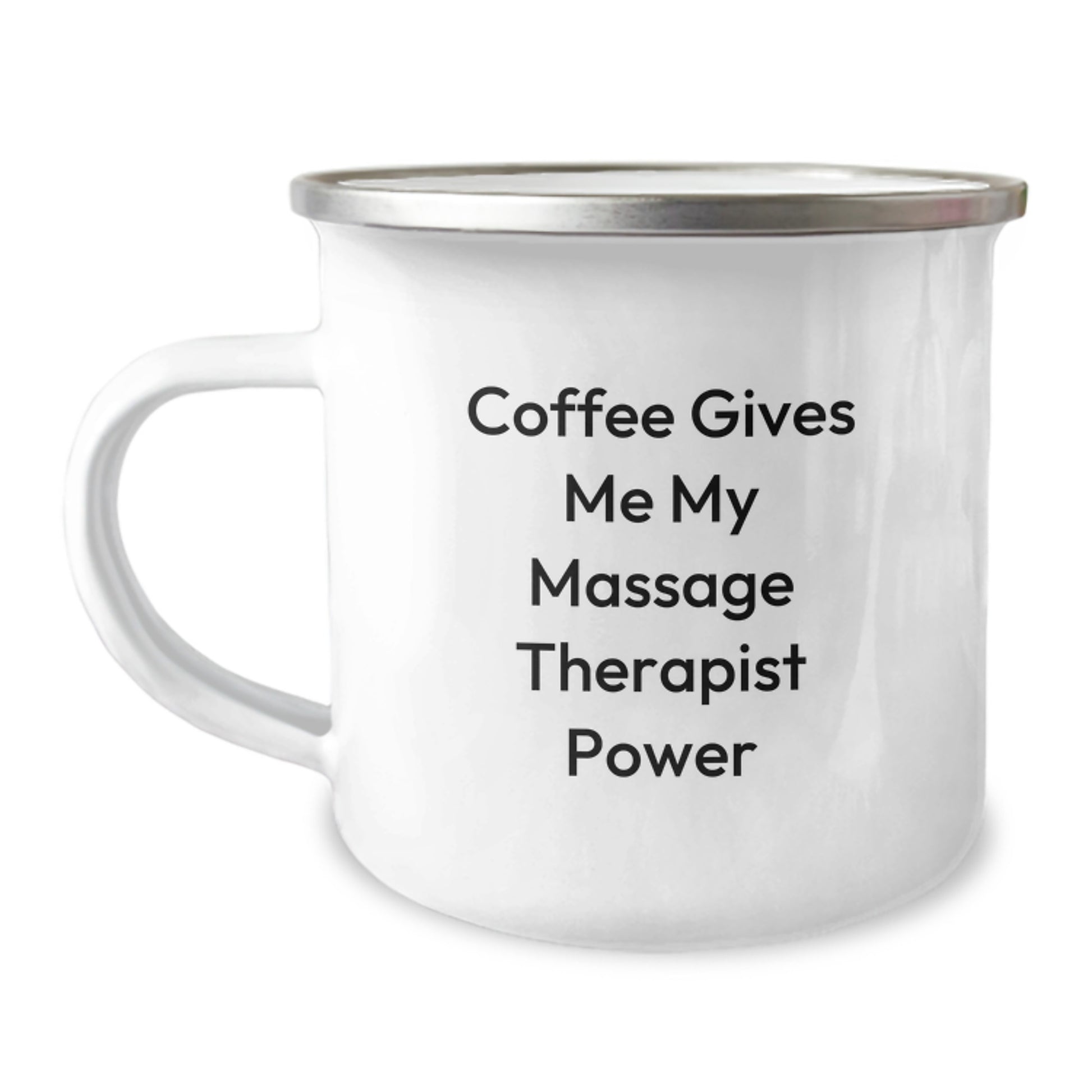 Massage Therapist Gifts, Funny Quote, Camping Mug, 12 oz, Stainless Steel, Birthday Unique Gifts from Friends - Image 1
