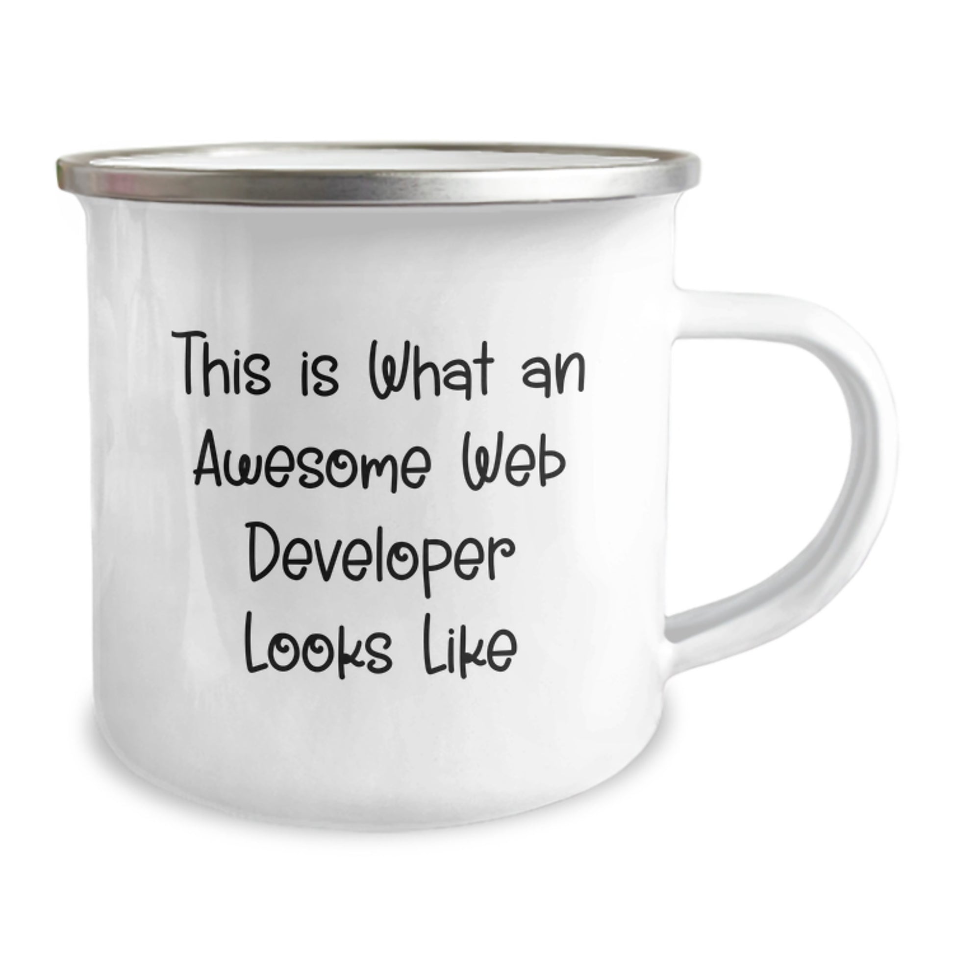Gifts from Coworkers to Web Developers - Funny This Is What An Awesome Web Developer Looks Like Camping Mug for Christmas Unique Gifts - Image 2