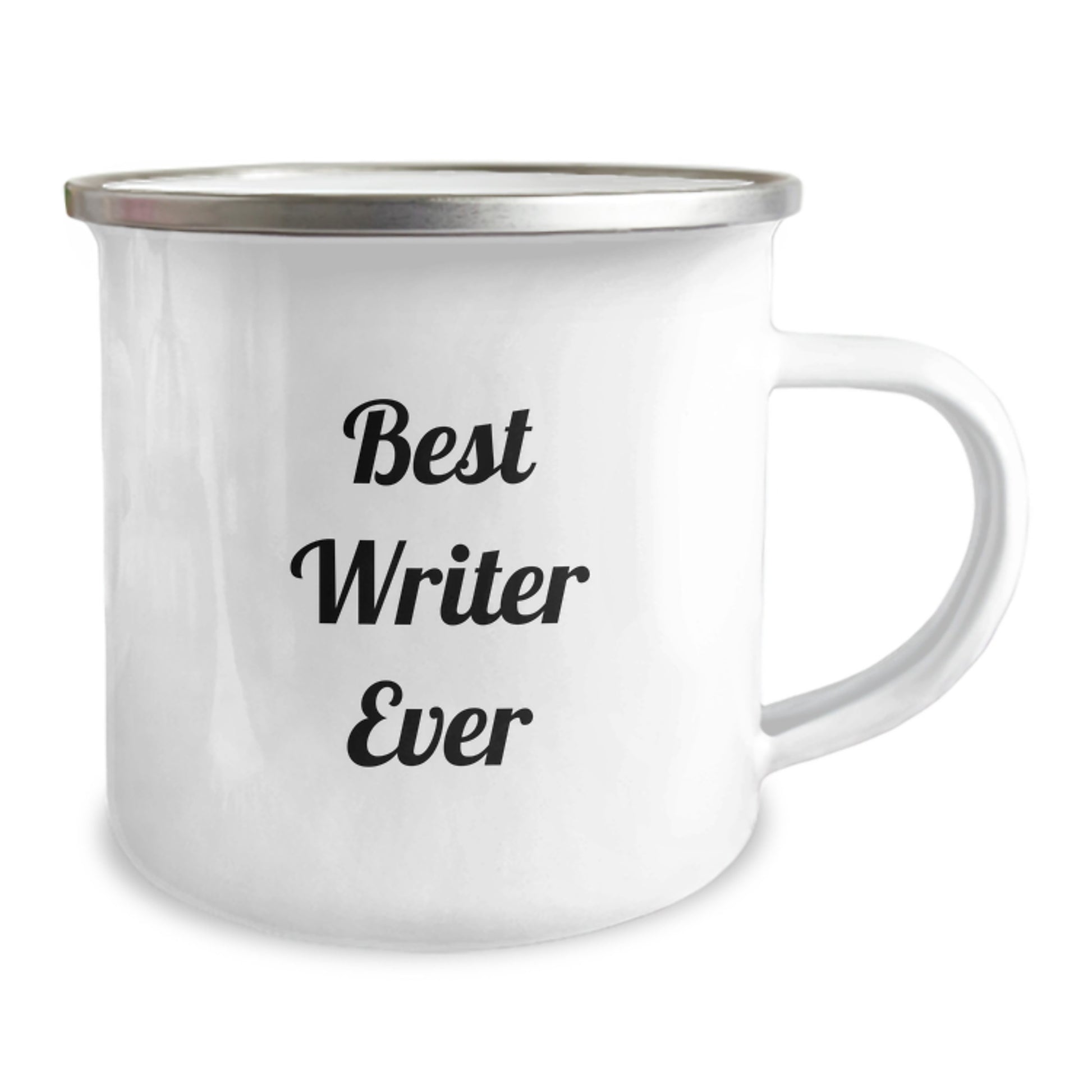 Funny Quote Writer Gifts from Friends for Graduation Unique Camping Mugs, Best Writer Ever, 12 oz Stainless Steel with Enamel Finish - Image 2