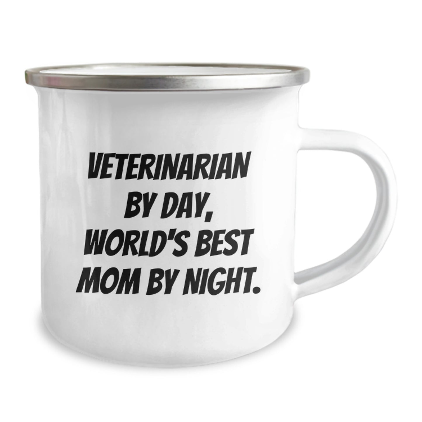 Veterinarian Gifts from Women - Funny Camping Mug for Veterinarian By Day, World's Best Mom By Night - Graduation Unique Gifts - Image 2