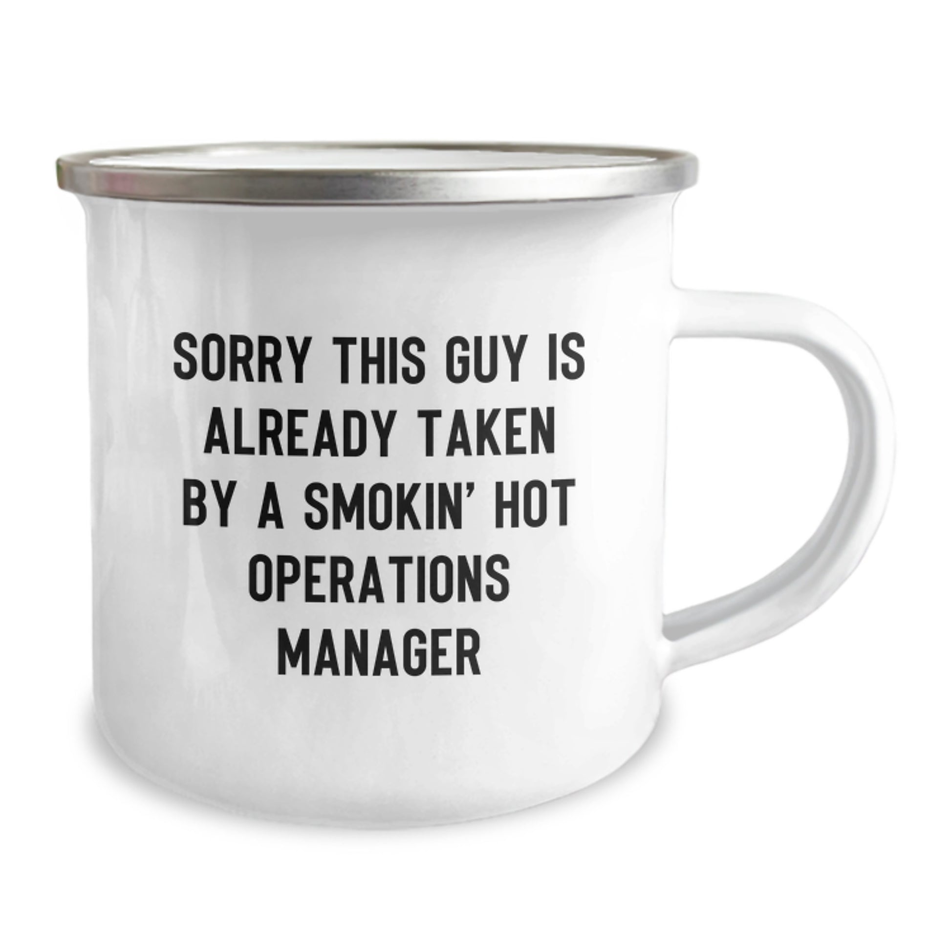 Funny Operations Manager Gifts, Sorry This Guy Is Already Taken By A Smokin' Hot Birthday Mug, Gifts from Coworkers to Operations Manager - Image 2