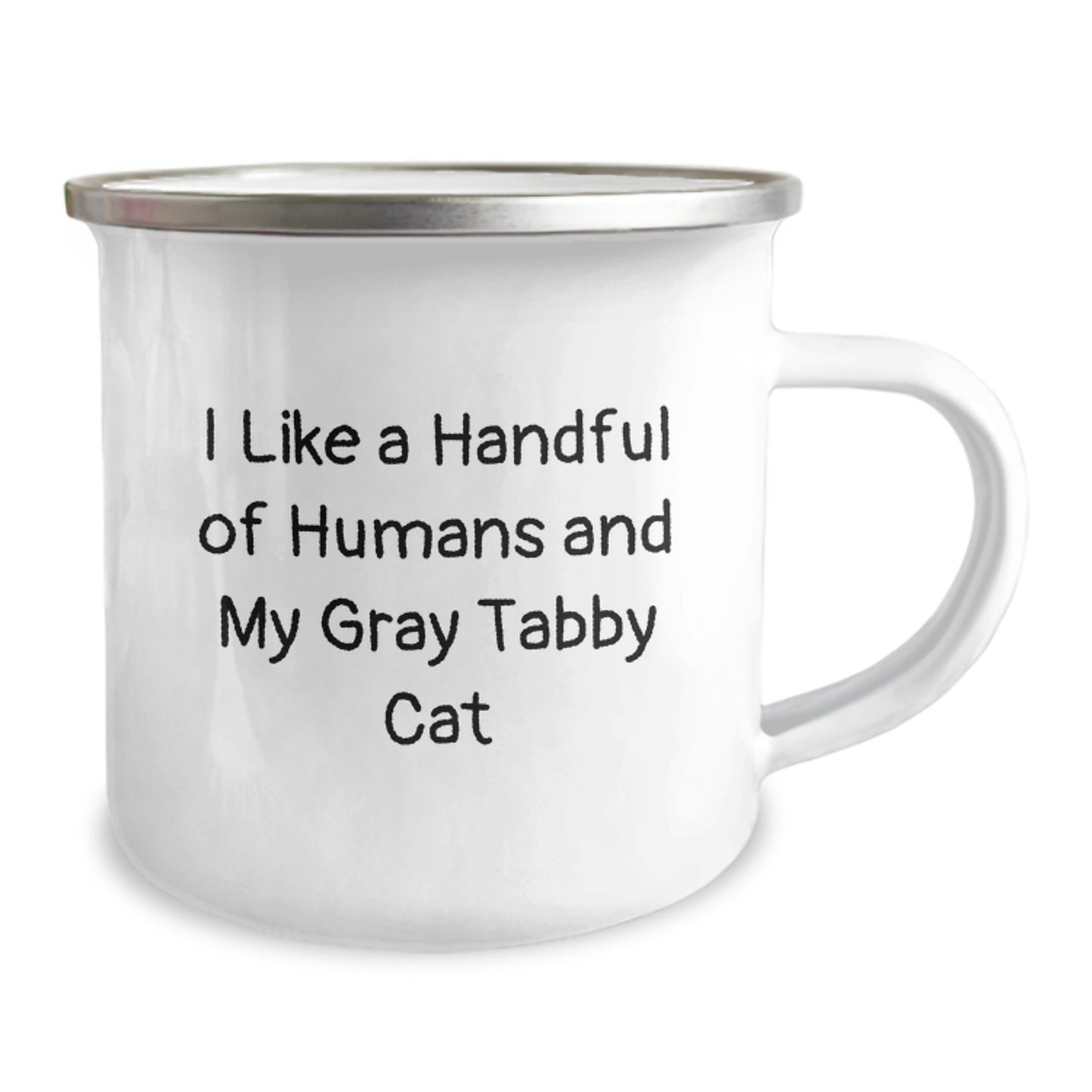 Gray Tabby Cat Camping Mug Funny Quote Gifts for Men and Women, Gifts from Friends and Family, Perfect for Christmas Unique Gifts - Image 2