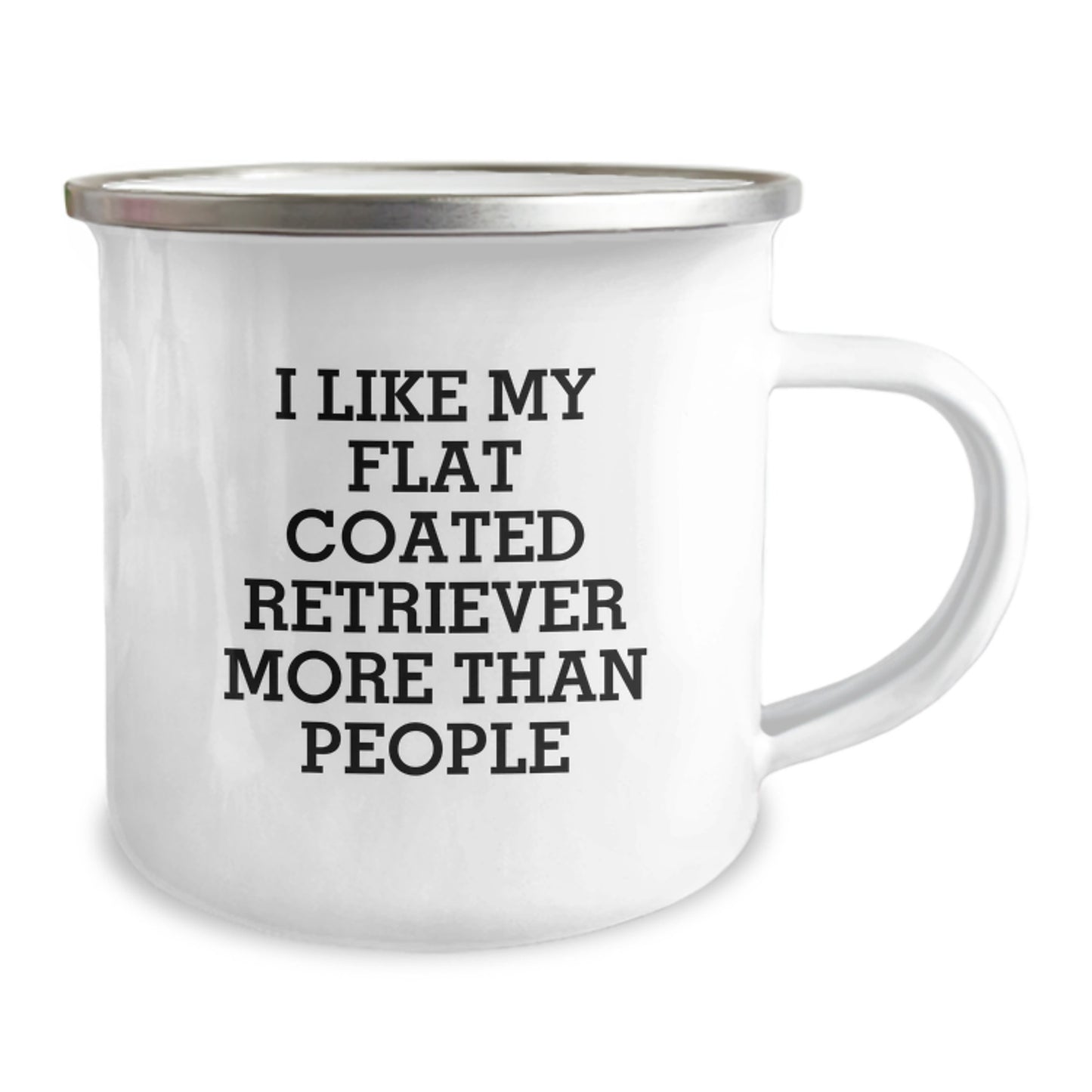 Funny Flat Coated Retriever Dog Gifts from Friends - I Like My Flat Coated Retriever More Than People Birthday Camping Mug for Flat Coated Retriever Dog Lovers - Image 2