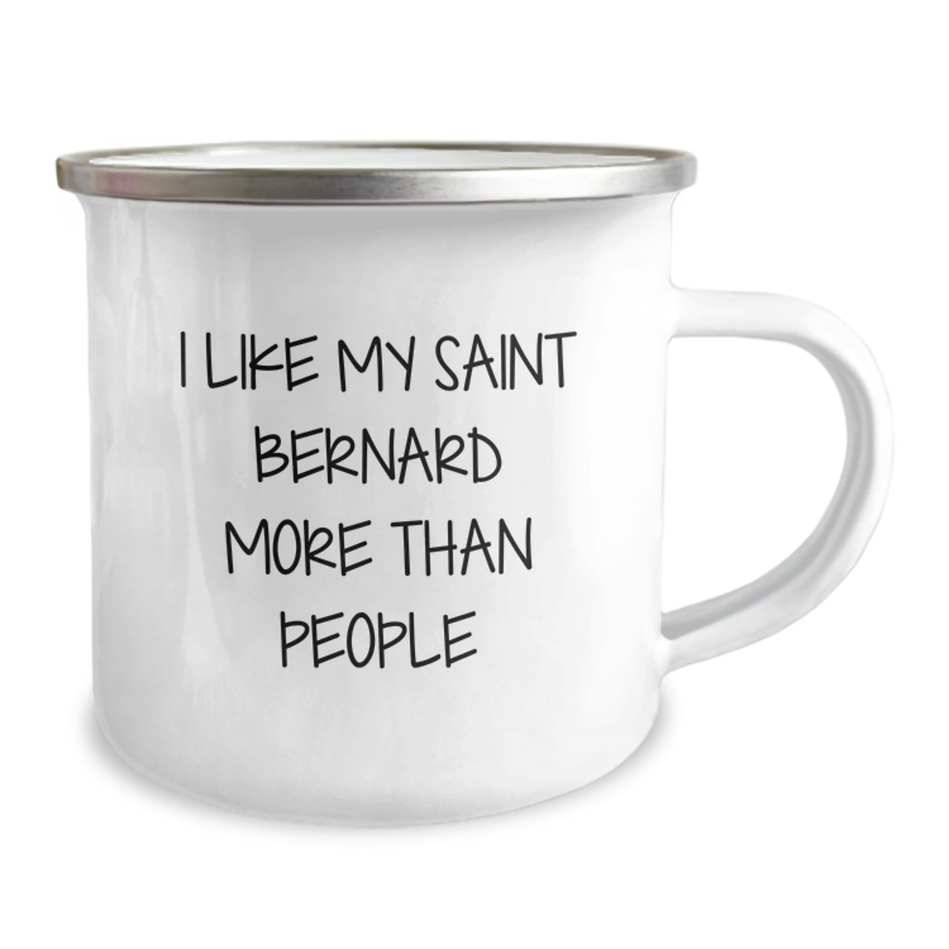 Saint Bernard Dog Lovers Gift, Funny Camping Mug for Birthday, Gifts from Friends to Men, Women, or Family, 'I Like My Saint Bernard More Than People' Quote - Image 2