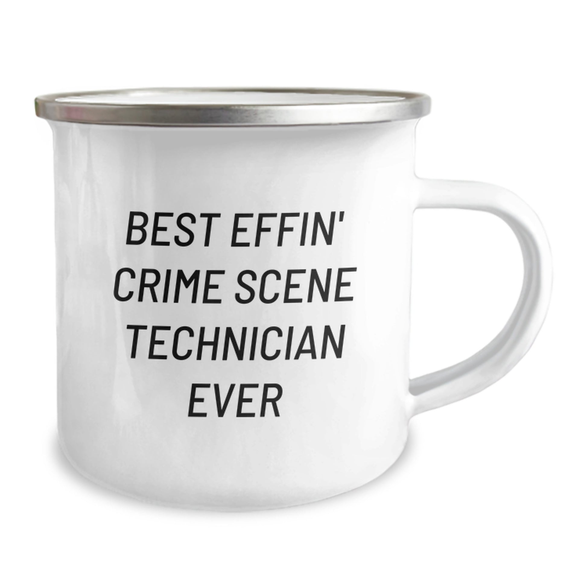 Funny Gifts for Crime Scene Technician - Best Effin' Camping Mug for Him, Christmas Unique Ideas for Men, Stainless Steel Mugs with Enamel Finish - Image 2