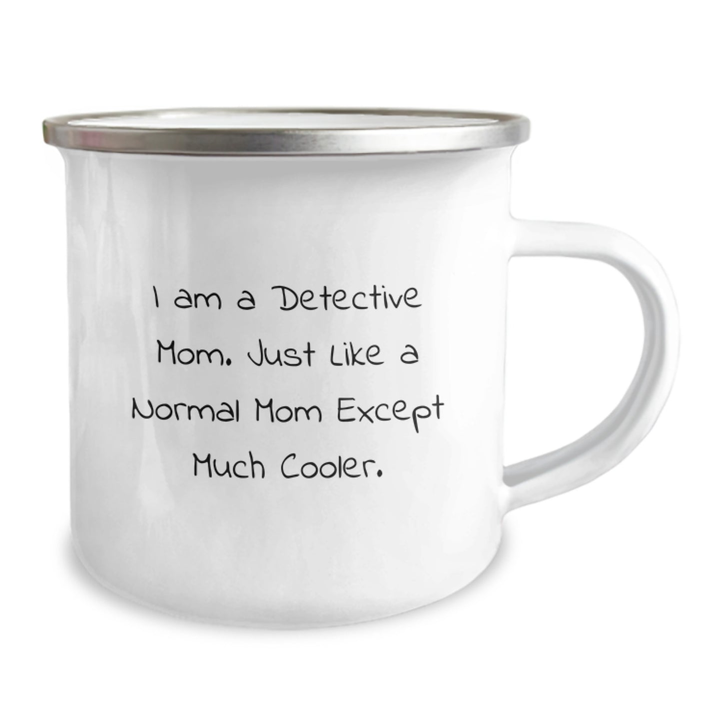 Funny Detective Mom Gifts from Family, Christmas Unique Gifts for Detective Friends, Camping Mug for Women - Image 2