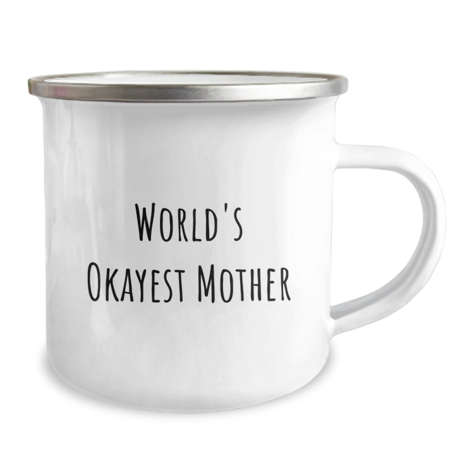 Funny Mother Camping Mug World's Okayest Mom Gift for Mom this Christmas - Image 2