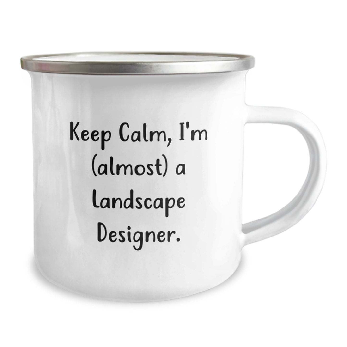 Funny Landscape Designer Gifts for Men - 'Keep Calm, I'm (almost) A Landscape Designer' Camping Mug, Unique Christmas Unique Gifts from Friends, Family, or Coworkers - Image 2
