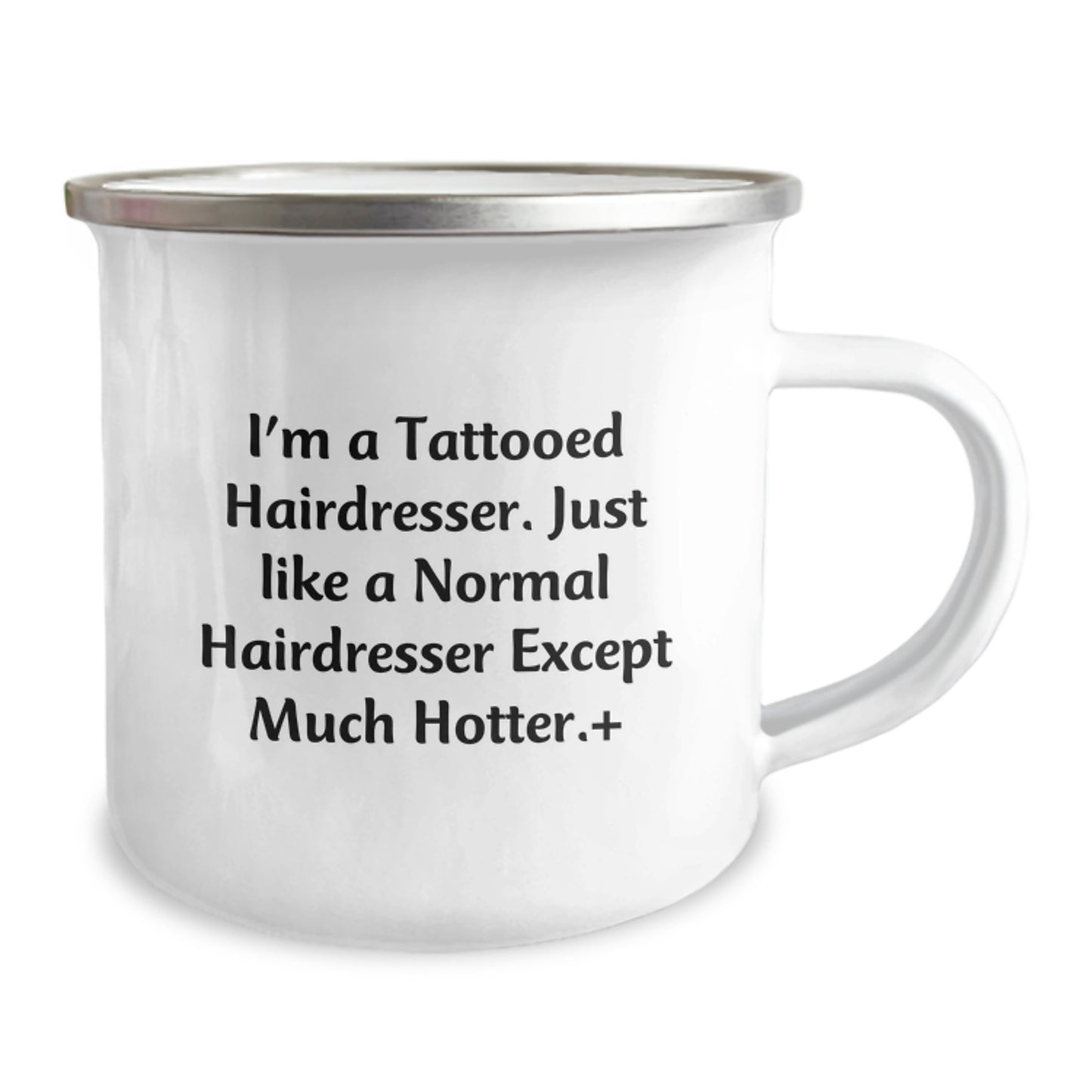 Funny Hairdresser Camping Mug Gifts from Friends for Christmas, Unique Hairdresser Gift, Hotter Hairdresser, Hairdresser Lover Mug - Image 2