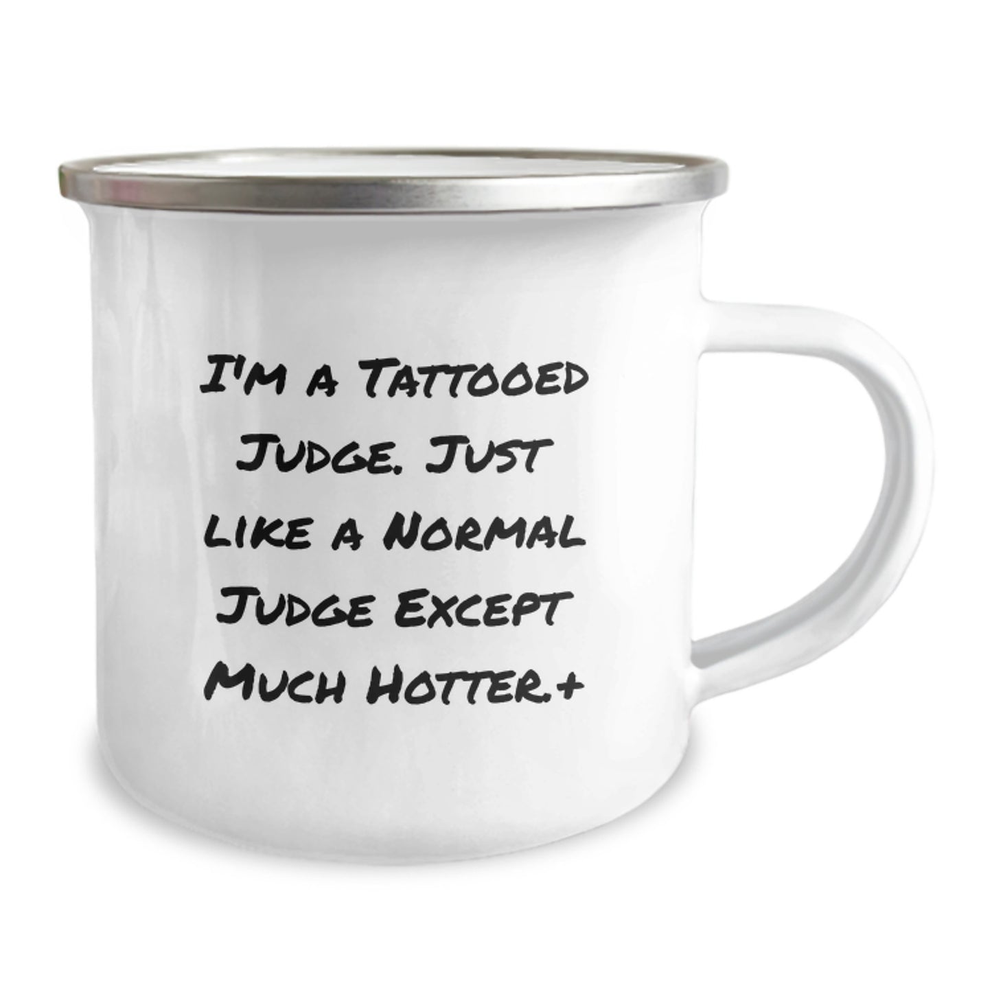 Unique Judge Gifts for Men - Funny Tattooed Judge Camping Mug, Perfect for Christmas Unique Gifts, Funny Judge Mug from Friends, Funny Judge Quote, Gift for Judge, Men, Friends, Coworkers, Family - Image 2