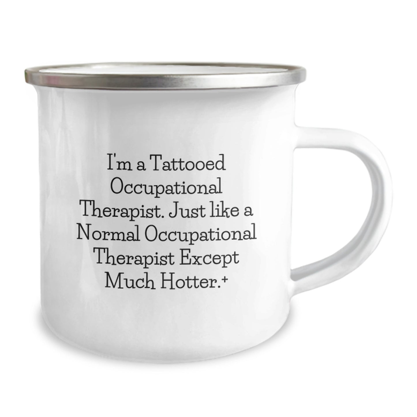 Funny Occupational Therapist Gifts for Him - Camping Mug for Men, Unique Christmas Unique Gifts from Friends, Coworkers, Family to Occupational Therapist, Hot Tattooed OT - Image 2