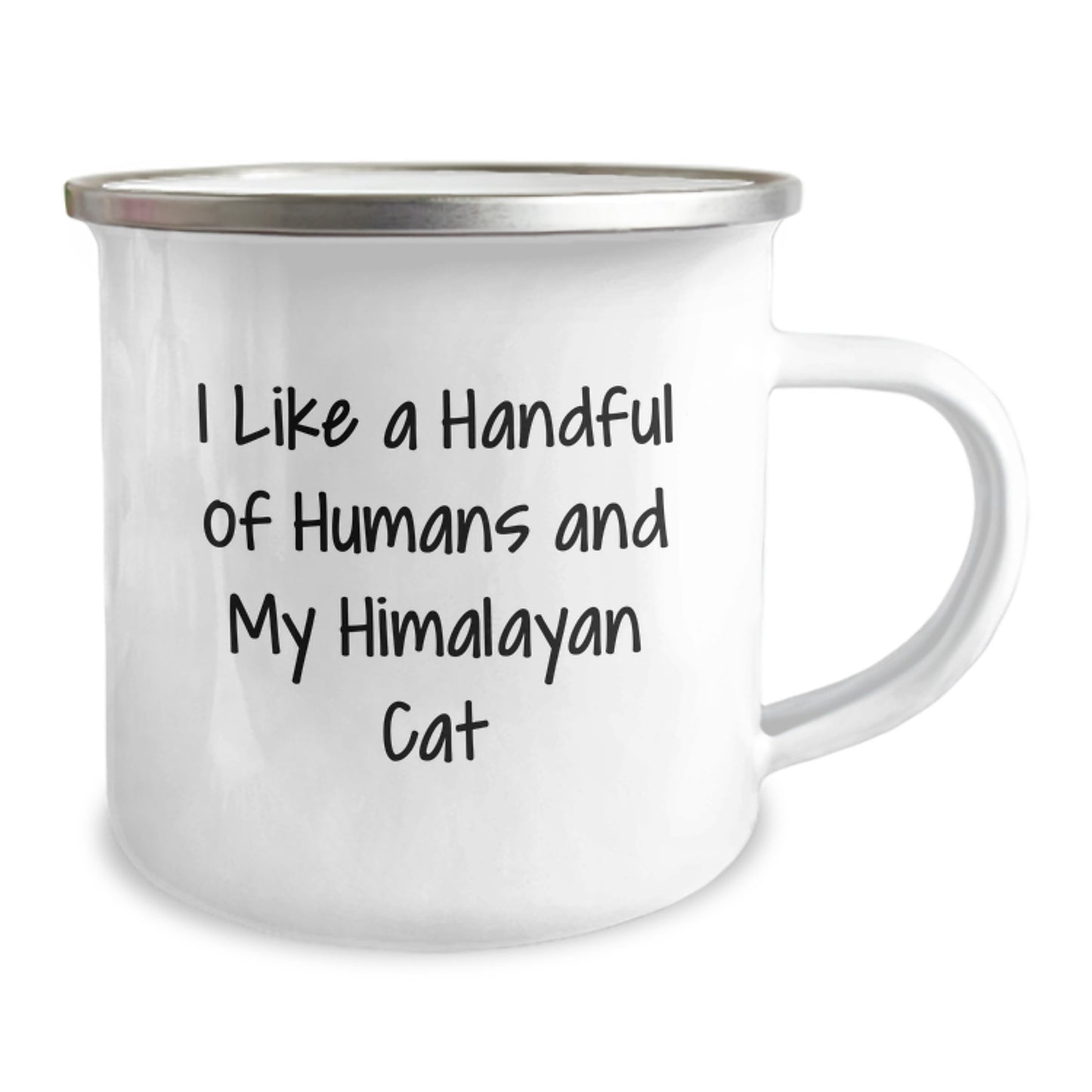 Funny Himalayan Cat Gifts for Friends, Coworkers, and Family - I Like A Handful Of Humans And My Himalayan Cat - Image 2