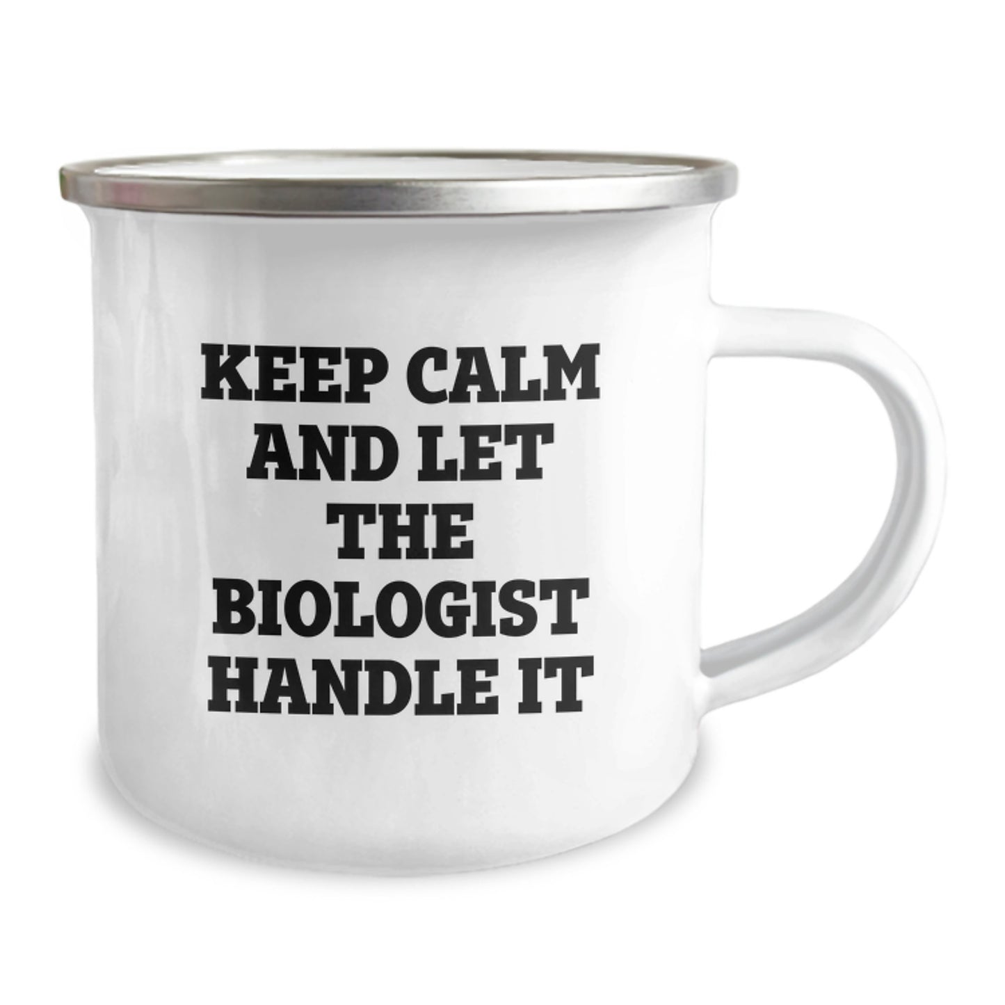 Funny Biologist Gifts for Men, Women, Coworkers, Christmas Unique Mugs for Camping Lovers, Keep Calm And Let The Biologist Handle It - Image 2