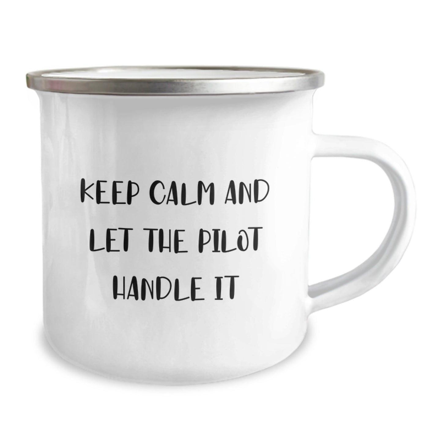 Funny Pilot Gifts from Men to Friends, Unique Camping Mugs for Christmas Unique Gifts, Keep Calm And Let The Pilot Handle It - Image 2