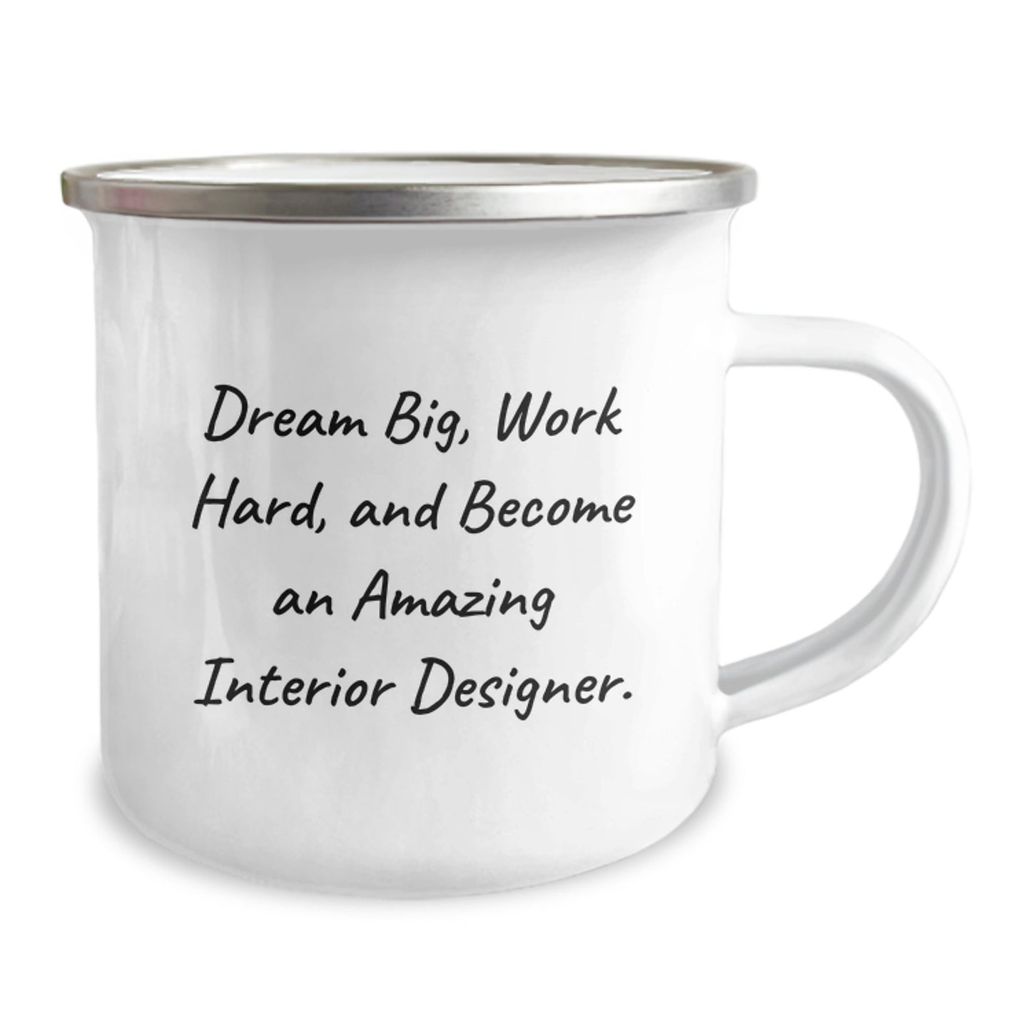 Inspirational Interior Designer Gifts, Become Amazing, Camping Mug for Birthday, Gifts from Friends, Gifts for Interior Designer - Image 2