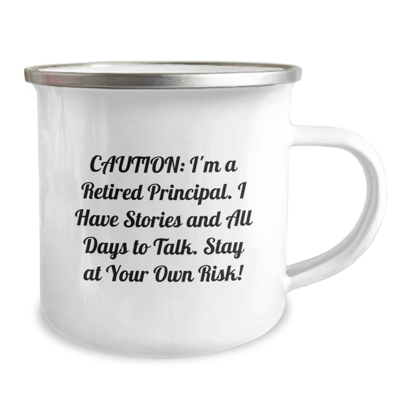 Funny Retirement Principal Gifts for Men from Family, 'Caution: I'm A Retired Principal...' - Image 2