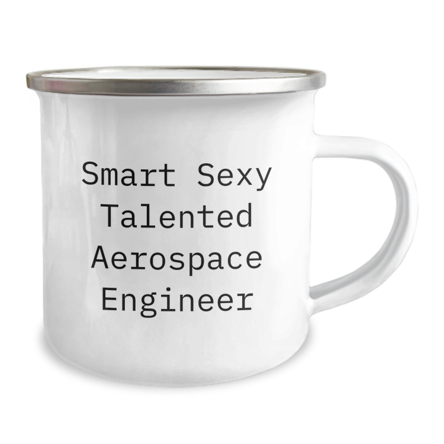 Funny Aerospace Engineer Christmas Unique Gifts from Friends, Smart Sexy Talented Mugs for Men, Camping Mug Enamel Finish, Unique Aerospace Engineer Coffee Mugs - Image 2