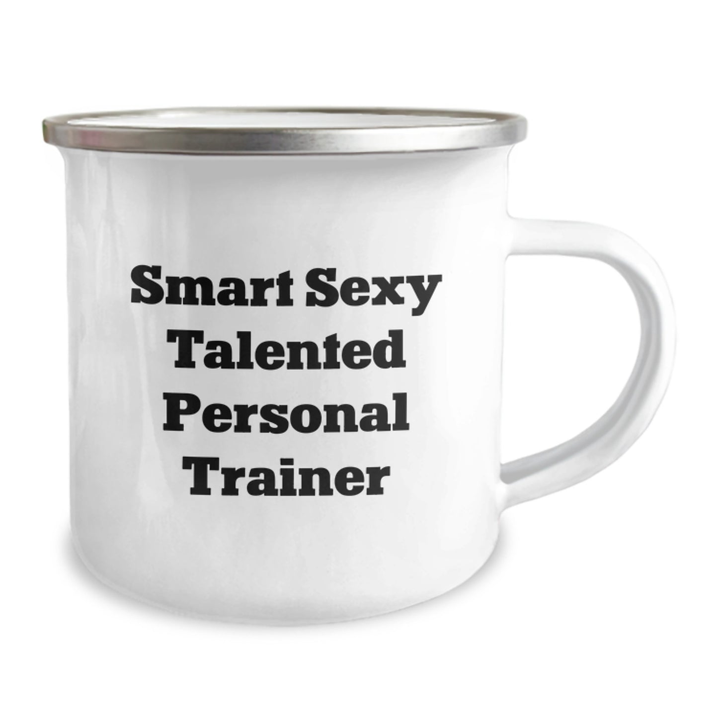 Funny Personal Trainer Gifts for Men, Unique Camping Mug with Smart Sexy Talented Quote - Gifts from Family - Image 2