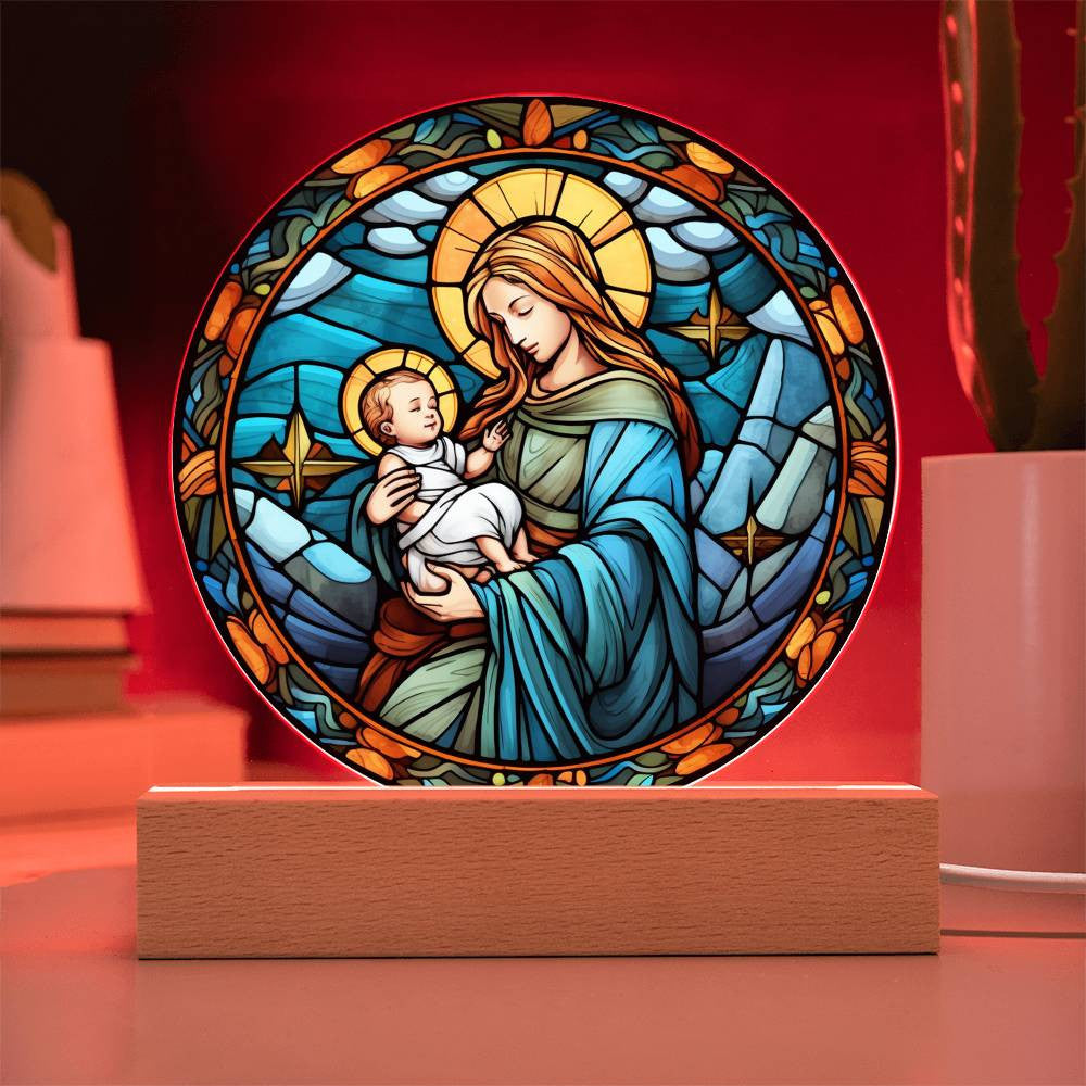 Orthodox Catholic Stained Glass Ornament, Keychain and Plaque