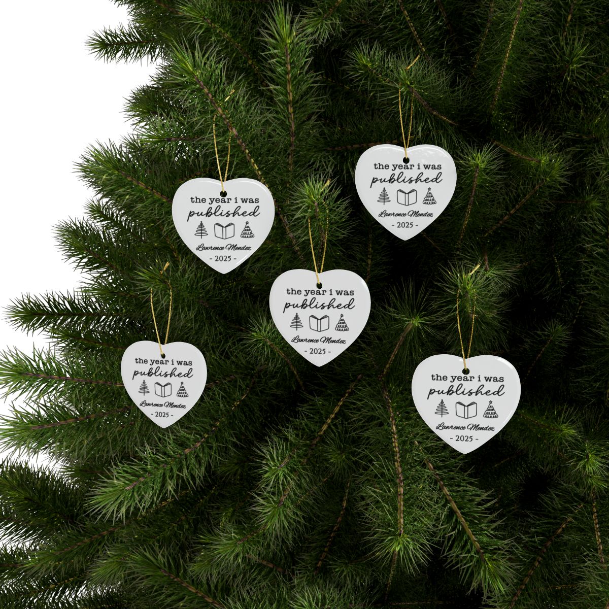 Personalized Author Ornament, The Year I Was Published, Custom Published Author Gift, New Writer Christmas Ornament Keepsake, Bestselling