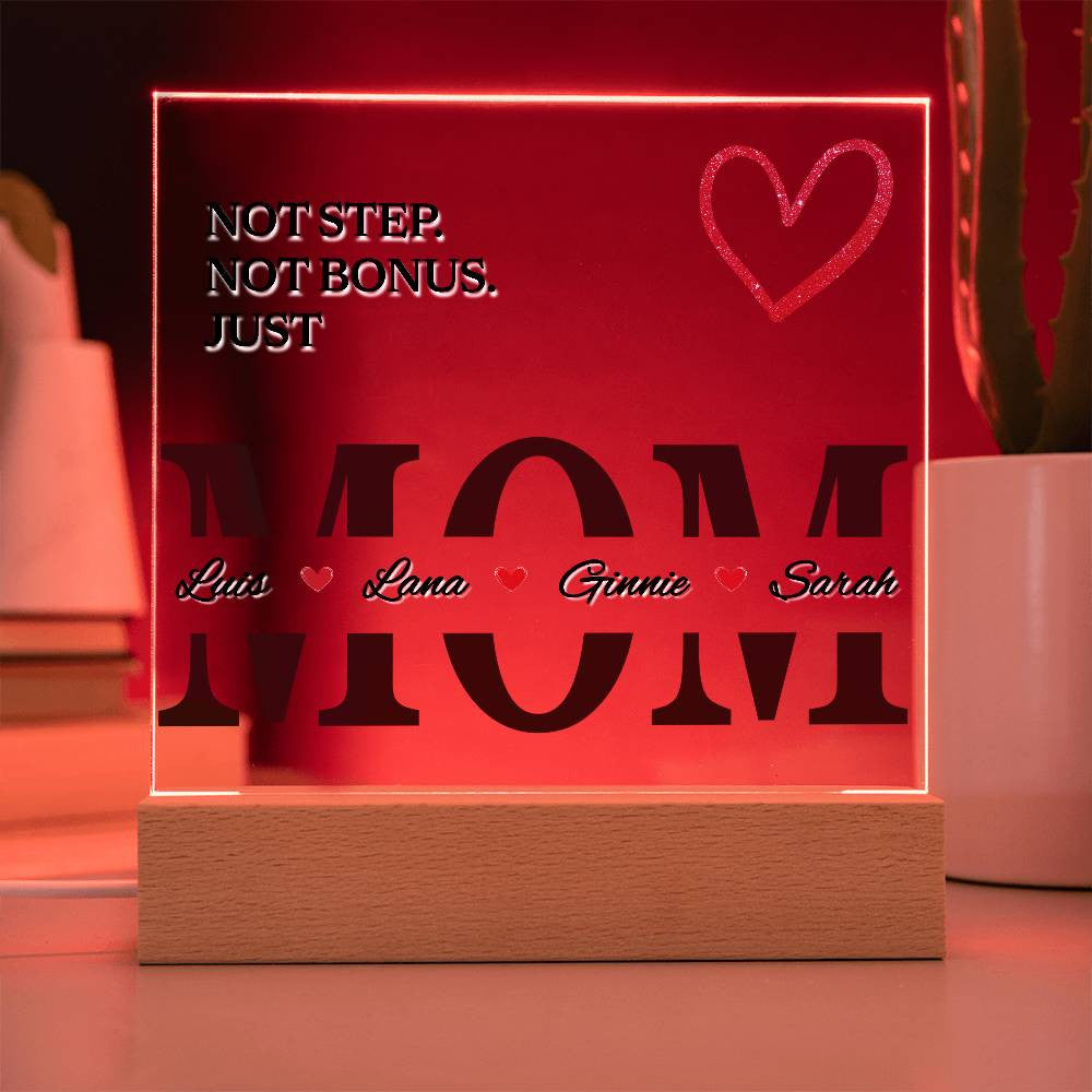 Personalized Bonus Mom Plaque