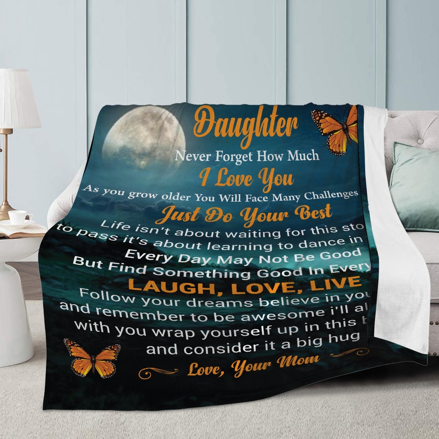 Daughter As You Grow Fleece Blanket