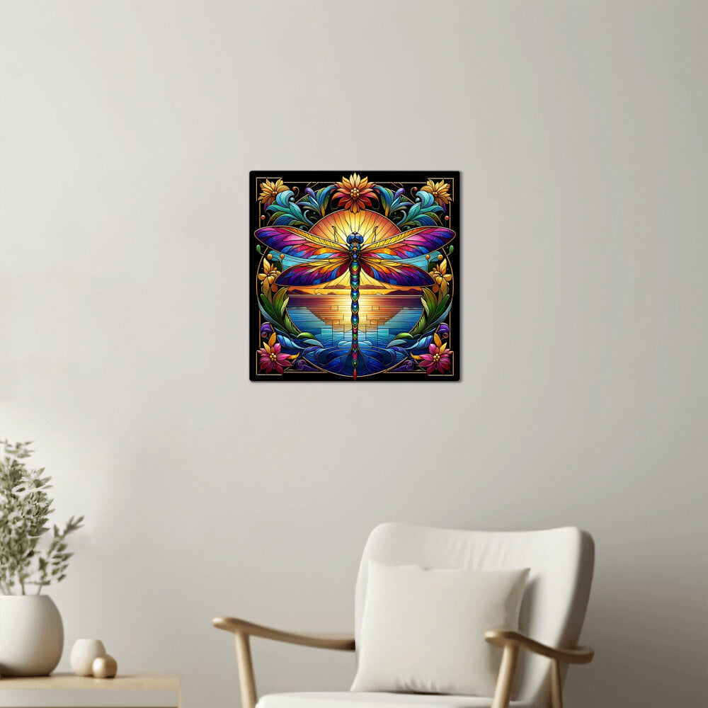 Metal Dragonfly Sign