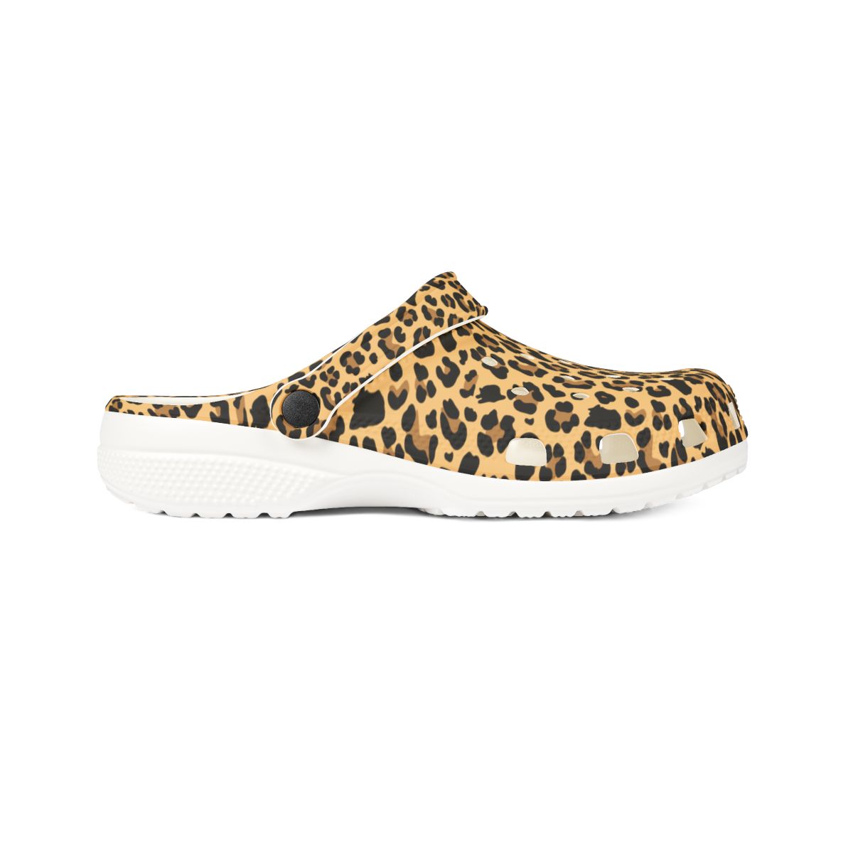 Classic Leopard Garden Shoes for Adults & Kids – Lightweight EVA Slip-On Animal Print Sandals Water-Resistant Nurse Comfort & Walking