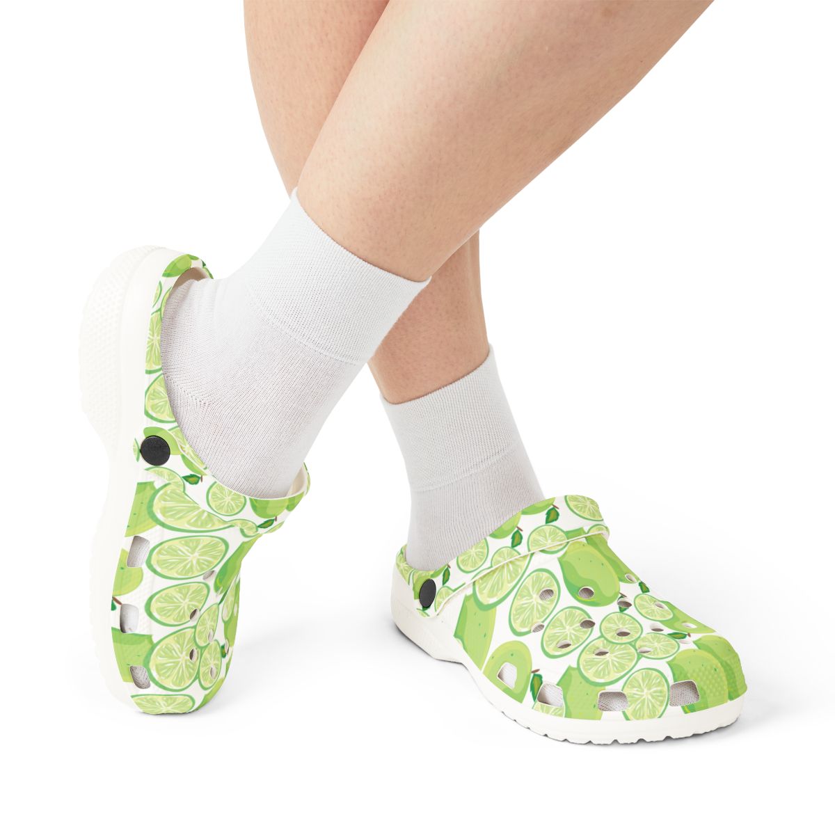 Lime Garden Shoes for Adults & Kids – Lightweight EVA Slip-On Summer Fruit Sandals Water-Resistant Nurse Comfort Footwear