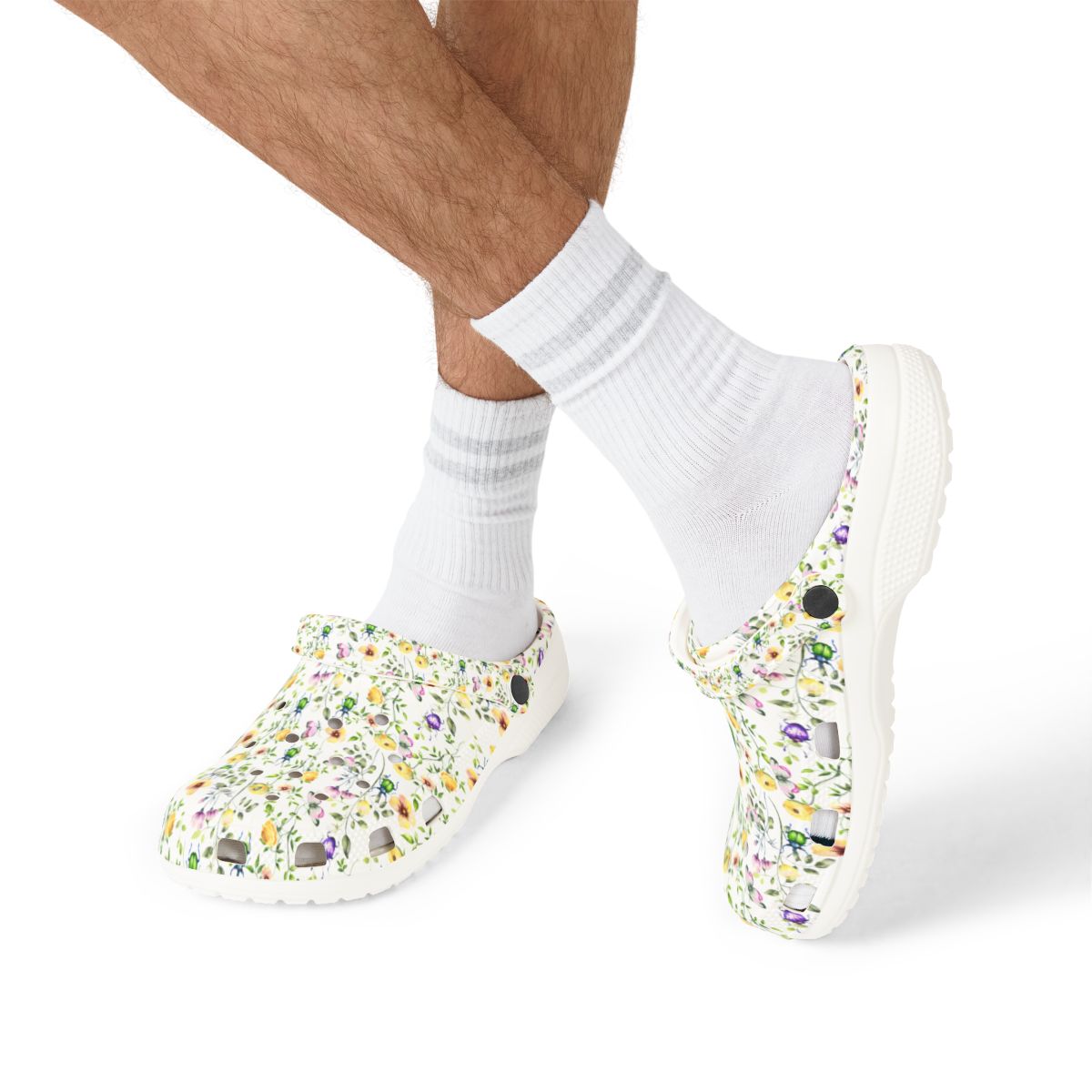 Wildflower Field Garden Shoes for Adults & Kids – Lightweight EVA Slip-On Floral Summer Sandals Water-Resistant Nurse Walking Comfort