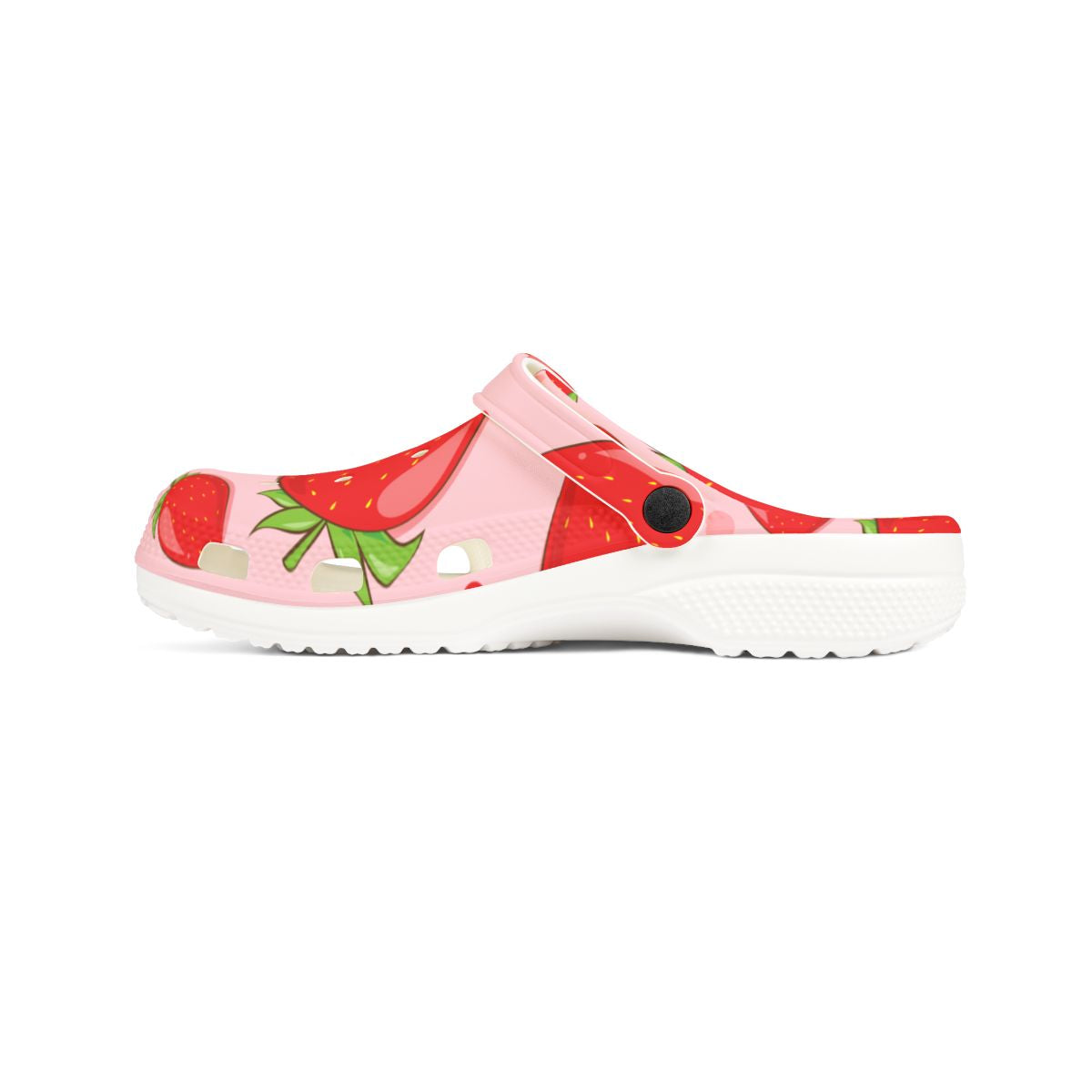 Strawberry Sandals for Adults & Kids – Cute Fruit Print Garden Shoes, Lightweight EVA Slip-Ons, Comfy Summer Footwear