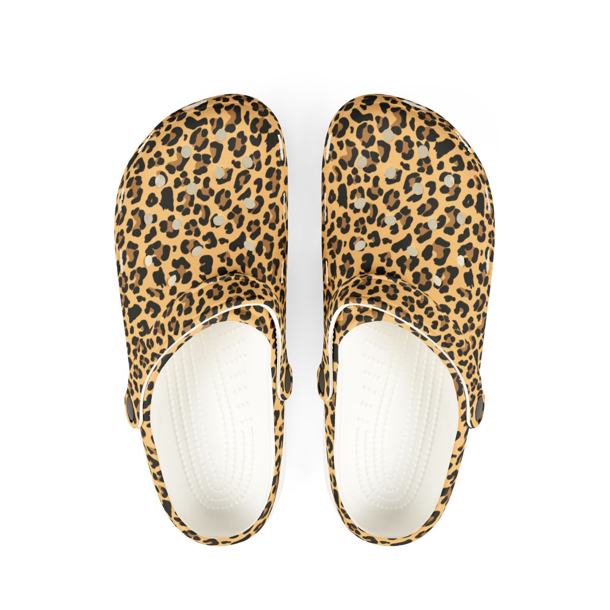 Classic Leopard Garden Shoes for Adults & Kids – Lightweight EVA Slip-On Animal Print Sandals Water-Resistant Nurse Comfort & Walking