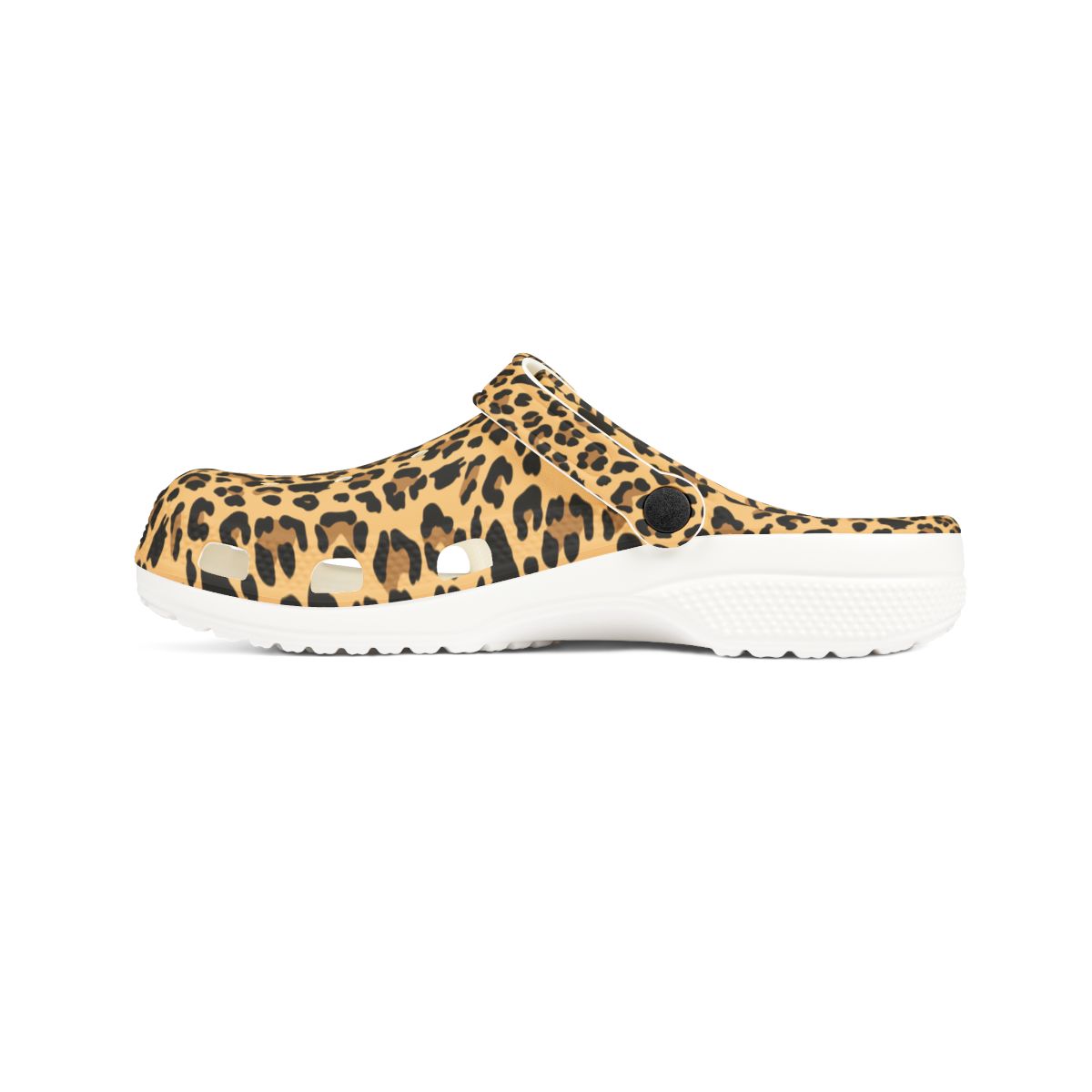 Classic Leopard Garden Shoes for Adults & Kids – Lightweight EVA Slip-On Animal Print Sandals Water-Resistant Nurse Comfort & Walking