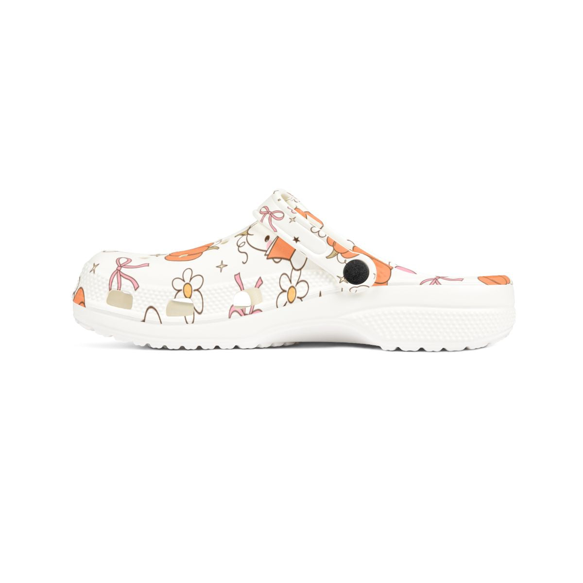 Pastel Ghost Pumpkin Garden Shoes for Adults & Kids – Lightweight EVA Slip-On Halloween Sandals Water-Resistant Nurse Comfort Footwear