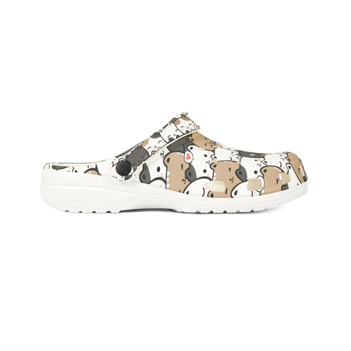 Patchwork Cat Garden Shoes for Adults & Kids – Lightweight EVA Slip-On Cute Neutral Animal Sandals Water-Resistant Nurse Comfort & Everyday Walking