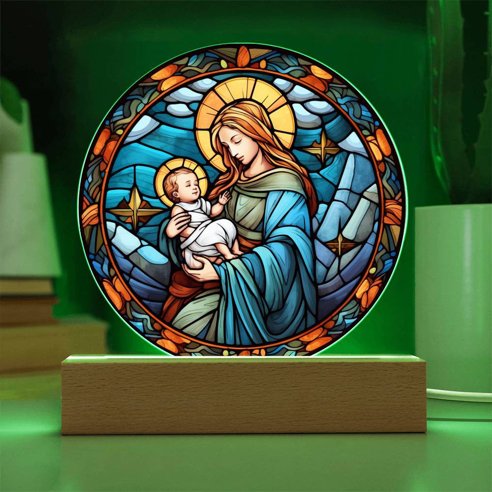 Orthodox Catholic Stained Glass Ornament, Keychain and Plaque