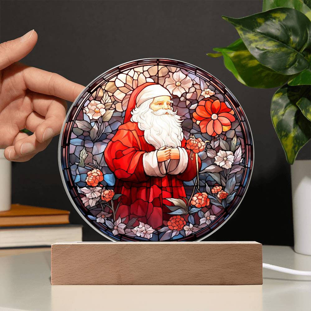 Vintage Santa Acrylic Plaque