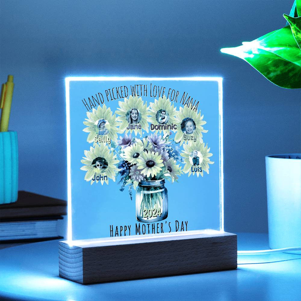 Personalized Grandma Plaque with Grandkids Names