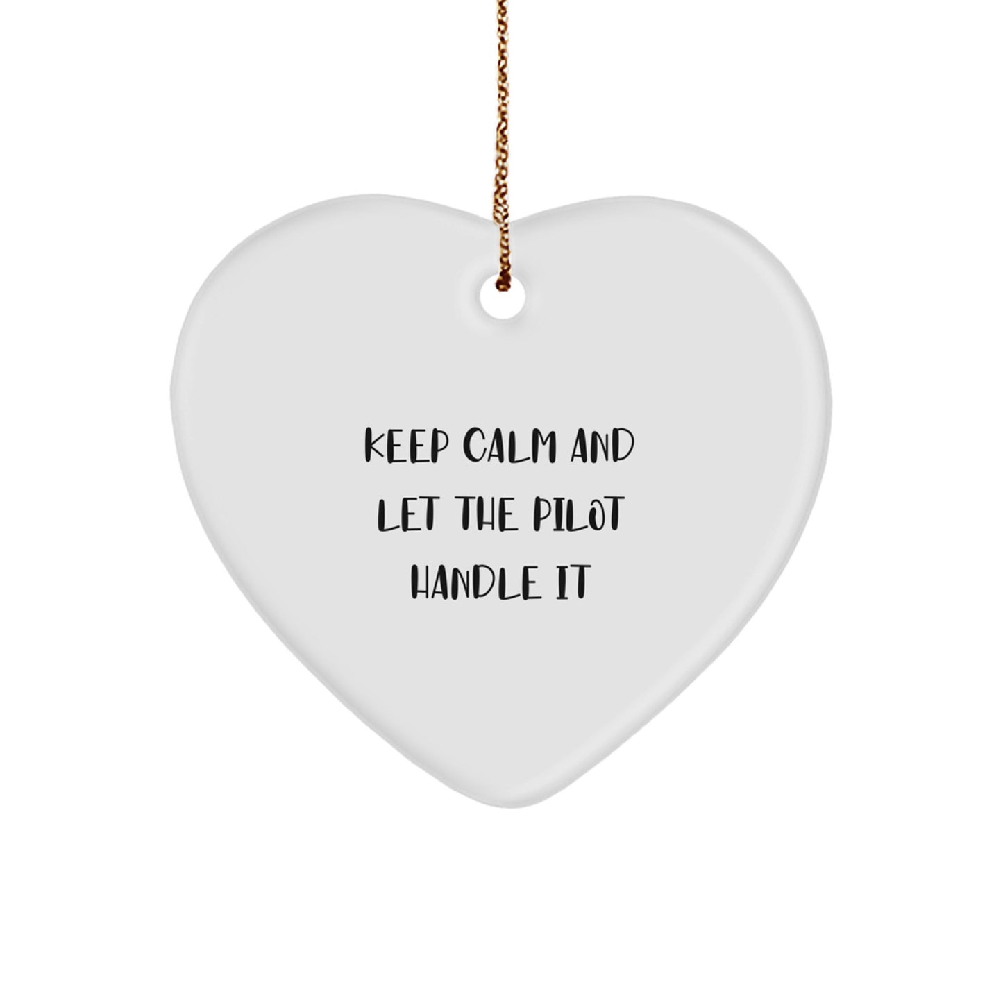 Funny Pilot Heart Ornament Gifts from Friends for Christmas Unique Pilot Men - Image 1