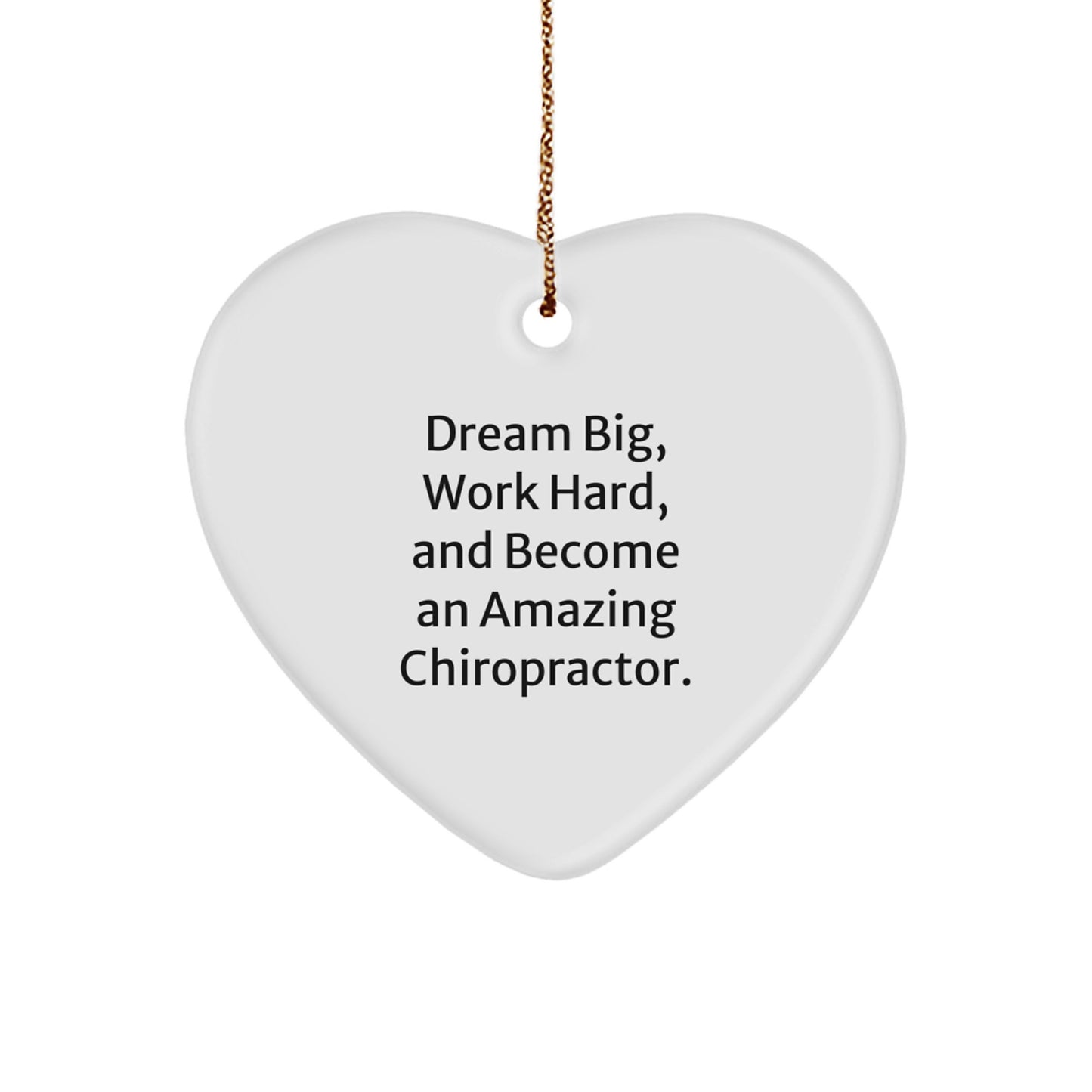 Chiropractor Gifts for Men, Funny Heart Ornament with Inspirational Quote, Gifts from Family, Heartfelt Present for Chiropractors, Christmas Unique - Image 1
