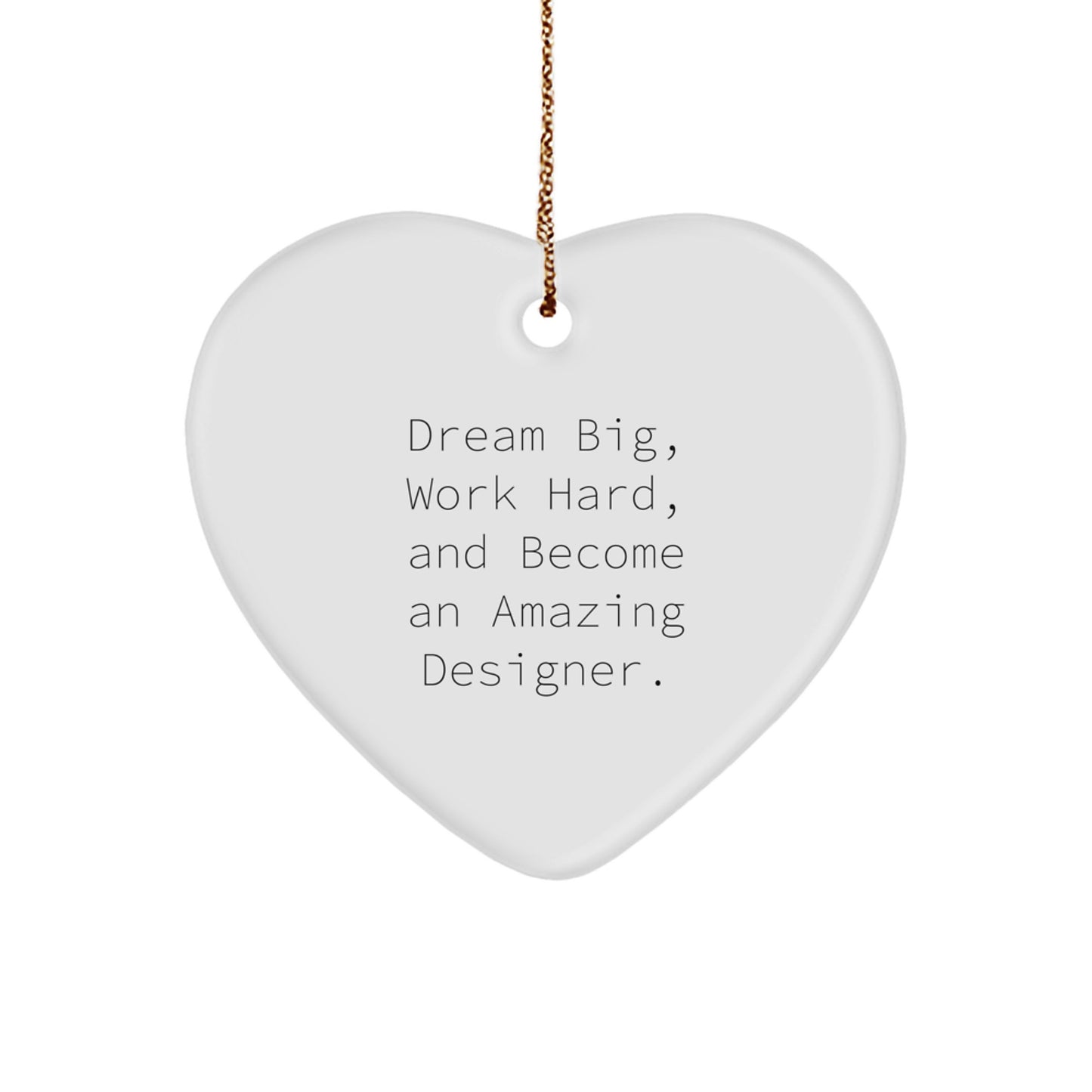 Inspirational Designer Gifts for Men, Funny Heart Ornament, Gift from Family for Christmas Unique Gifts - Image 1