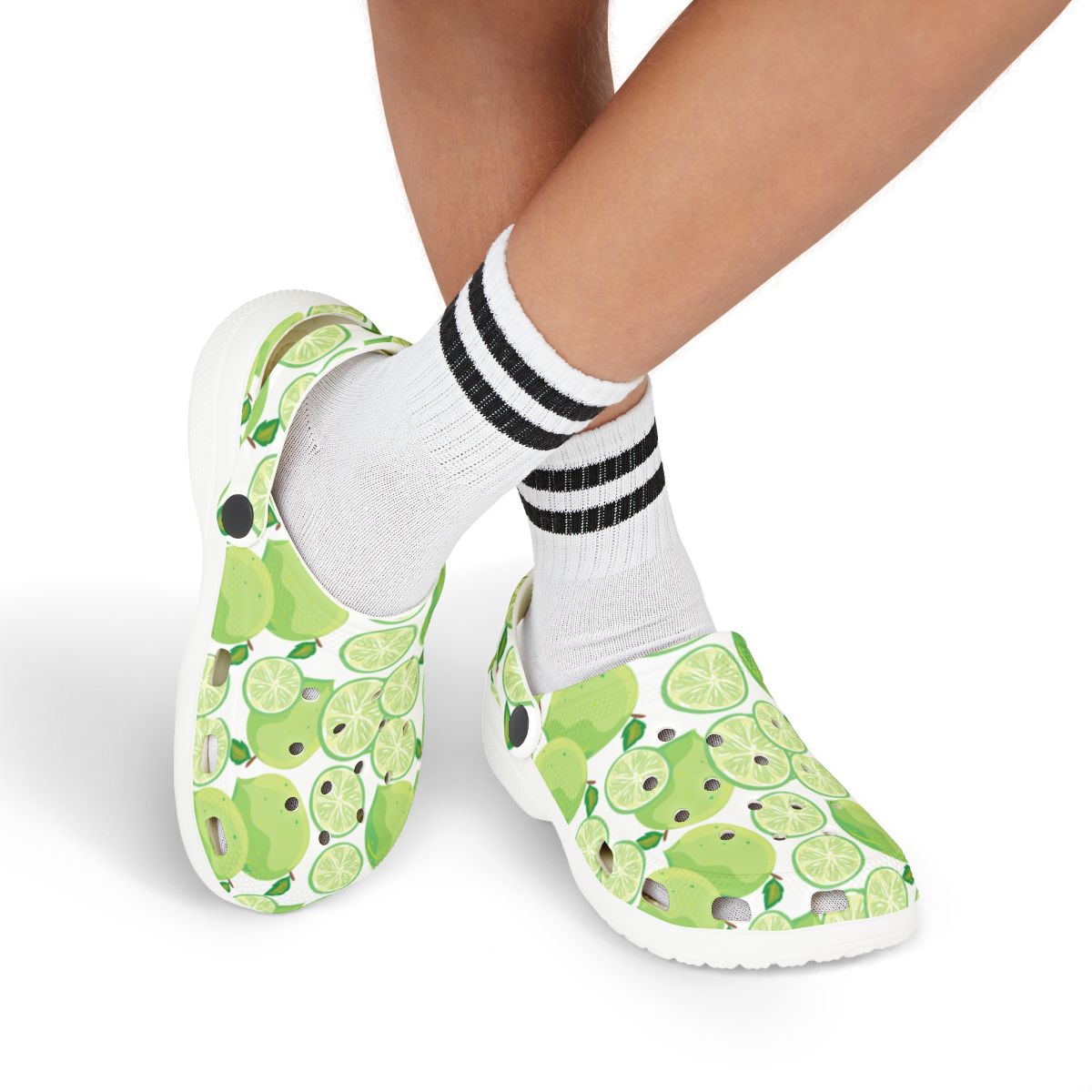 Lime Garden Shoes for Adults & Kids – Lightweight EVA Slip-On Summer Fruit Sandals Water-Resistant Nurse Comfort Footwear